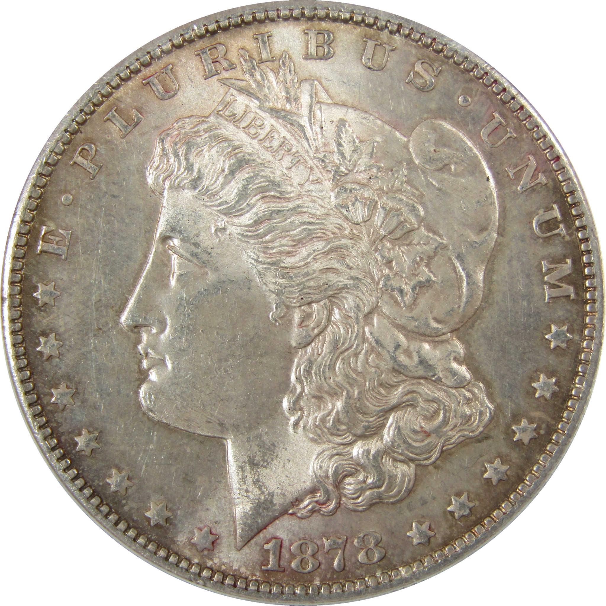 1878 S Morgan Silver Dollar MS 60 Details ANACS SKU:I28043