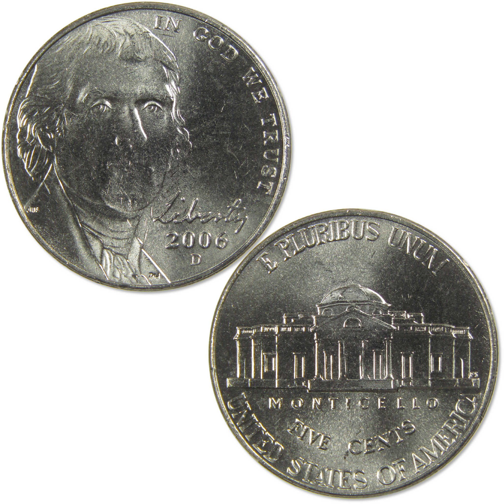 United States Nickel Liberty Buffalo & Jefferson 5-Coin Type Set