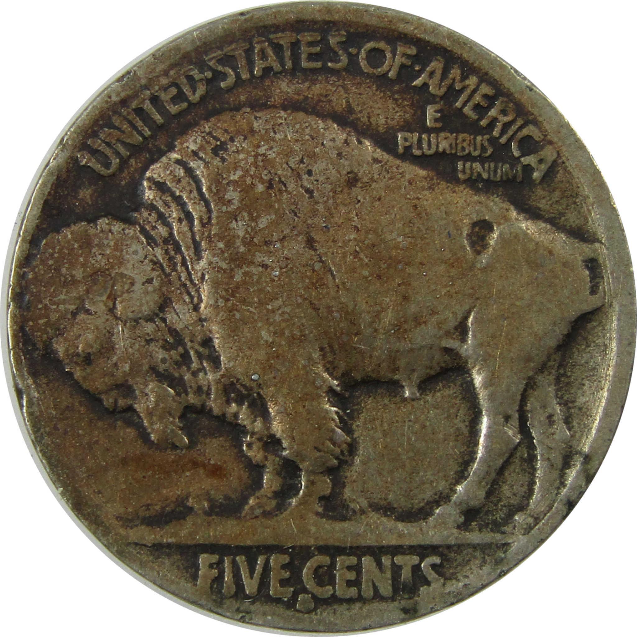 1914 S Indian Head Buffalo 5c Very Good Details 5c Coin SKU:I25796