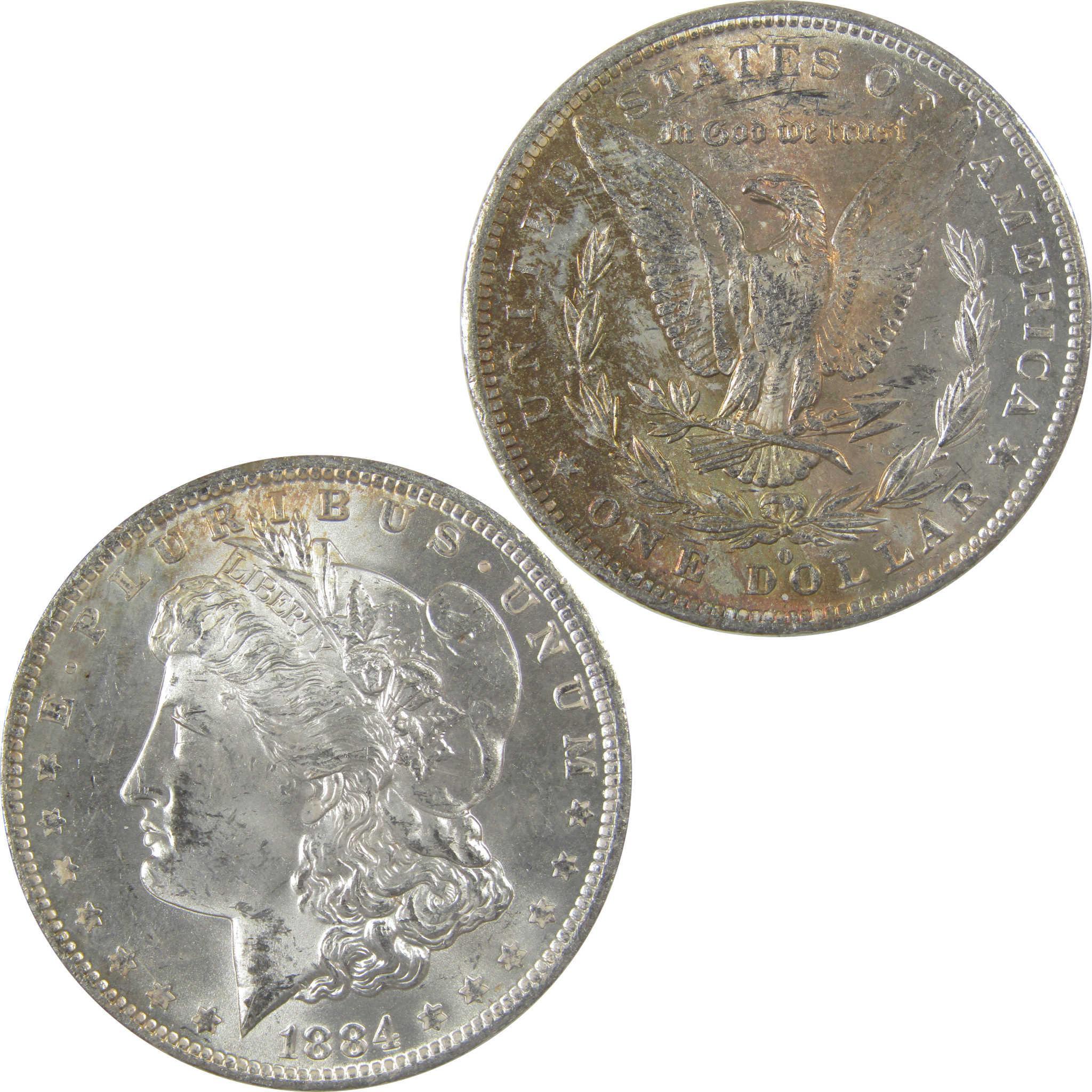 1884 O Morgan Silver Dollar BU Choice Uncirculated Toned SKU:I24168