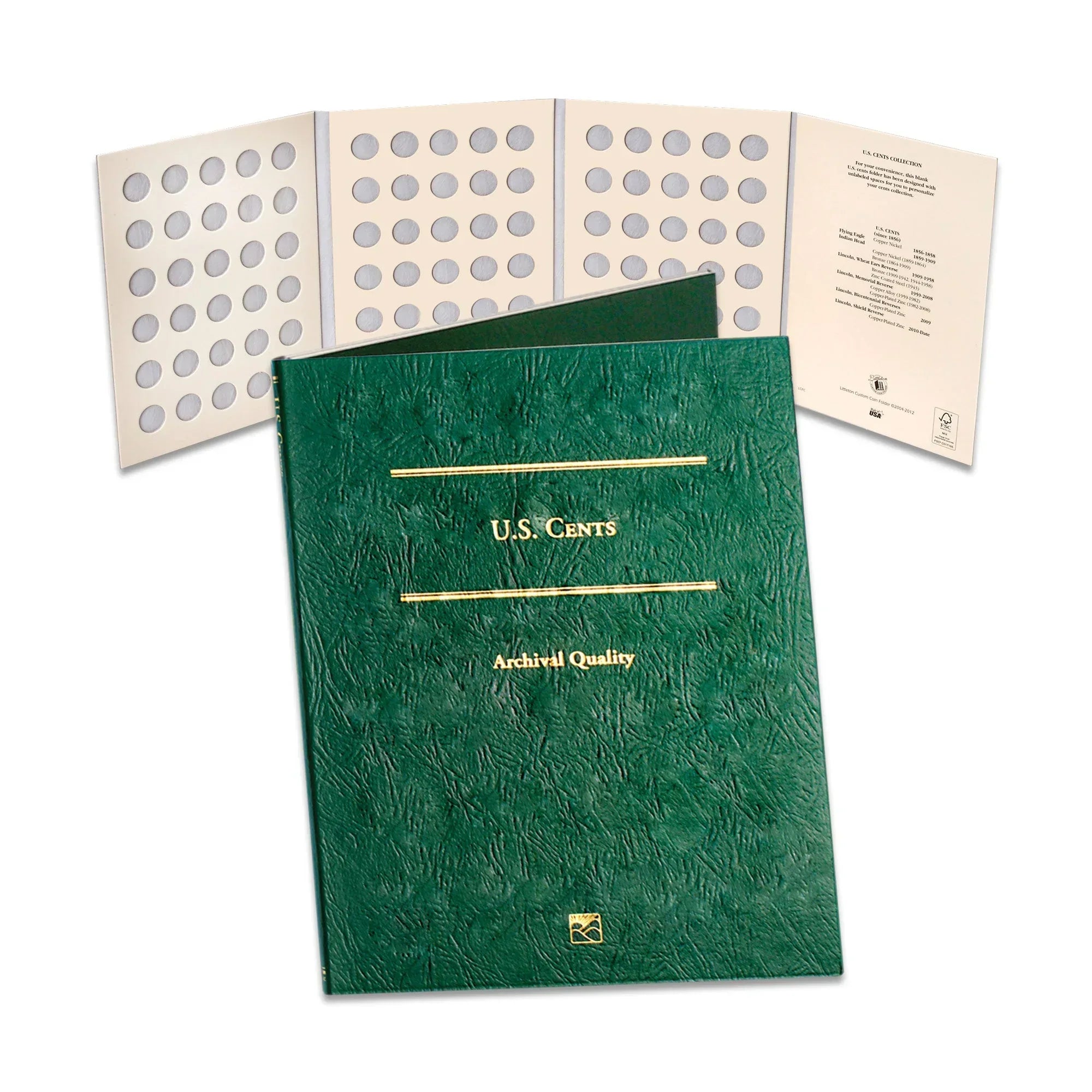 Blank U.S. Cent Folder Littleton Coin Company