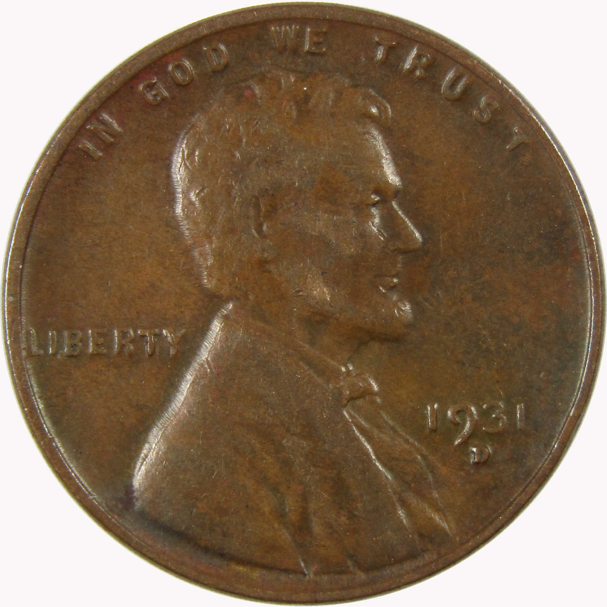 1931 D Lincoln Wheat Cent VF Very Fine Penny 1c Coin SKU:I26488