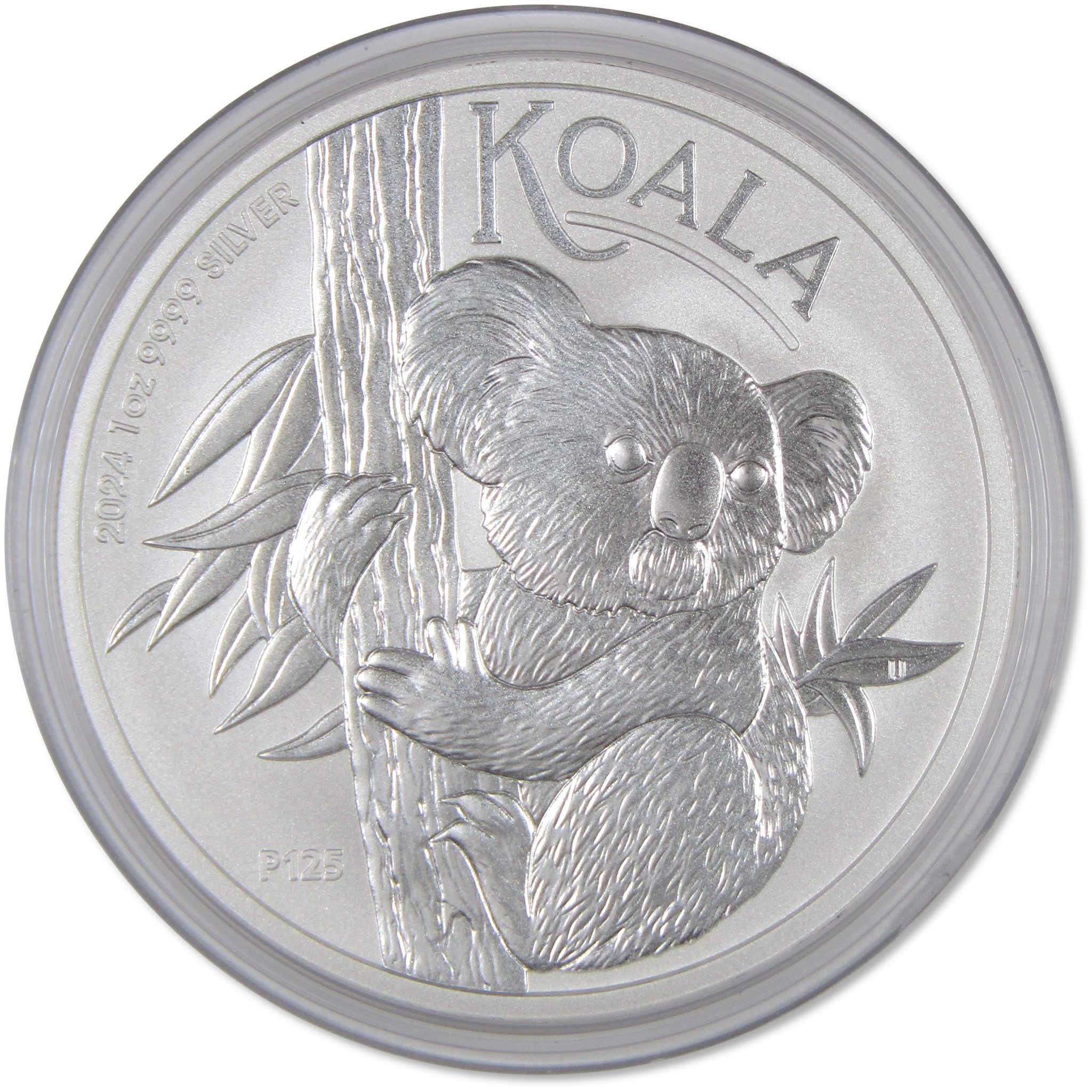 2024 Australian Koala BU Brilliant Uncirculated 1 oz .9999 Silver $1