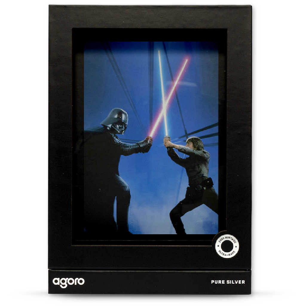 2026 Niue Star Wars Sketch Art Darth Vader Silver Foil SKU:OPC262