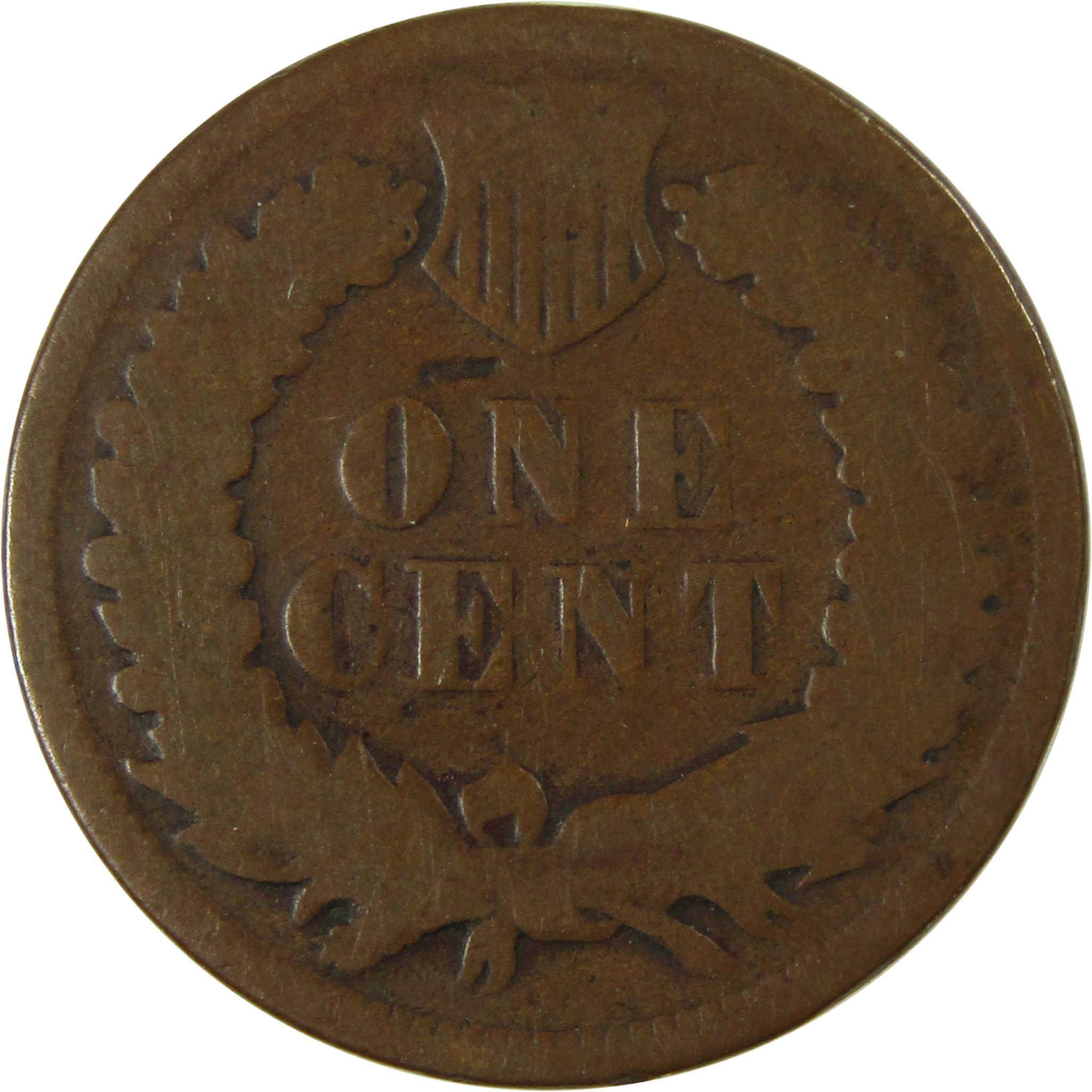 1874 Indian Head Cent G Good Penny 1c Coin Collectible SKU:I26008