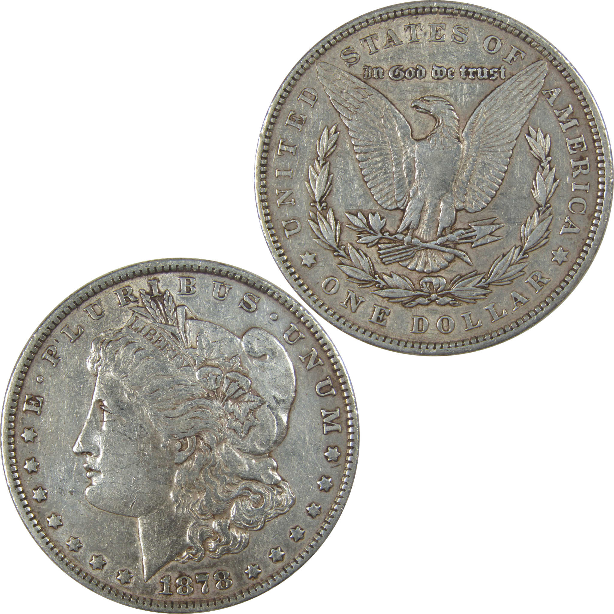 1878 7TF Rev 79 Morgan Dollar XF EF Extremely Fine Details SKU:CPC1058 - Morgan coin - Morgan silver dollar - Morgan silver dollar for sale - Profile Coins & Collectibles