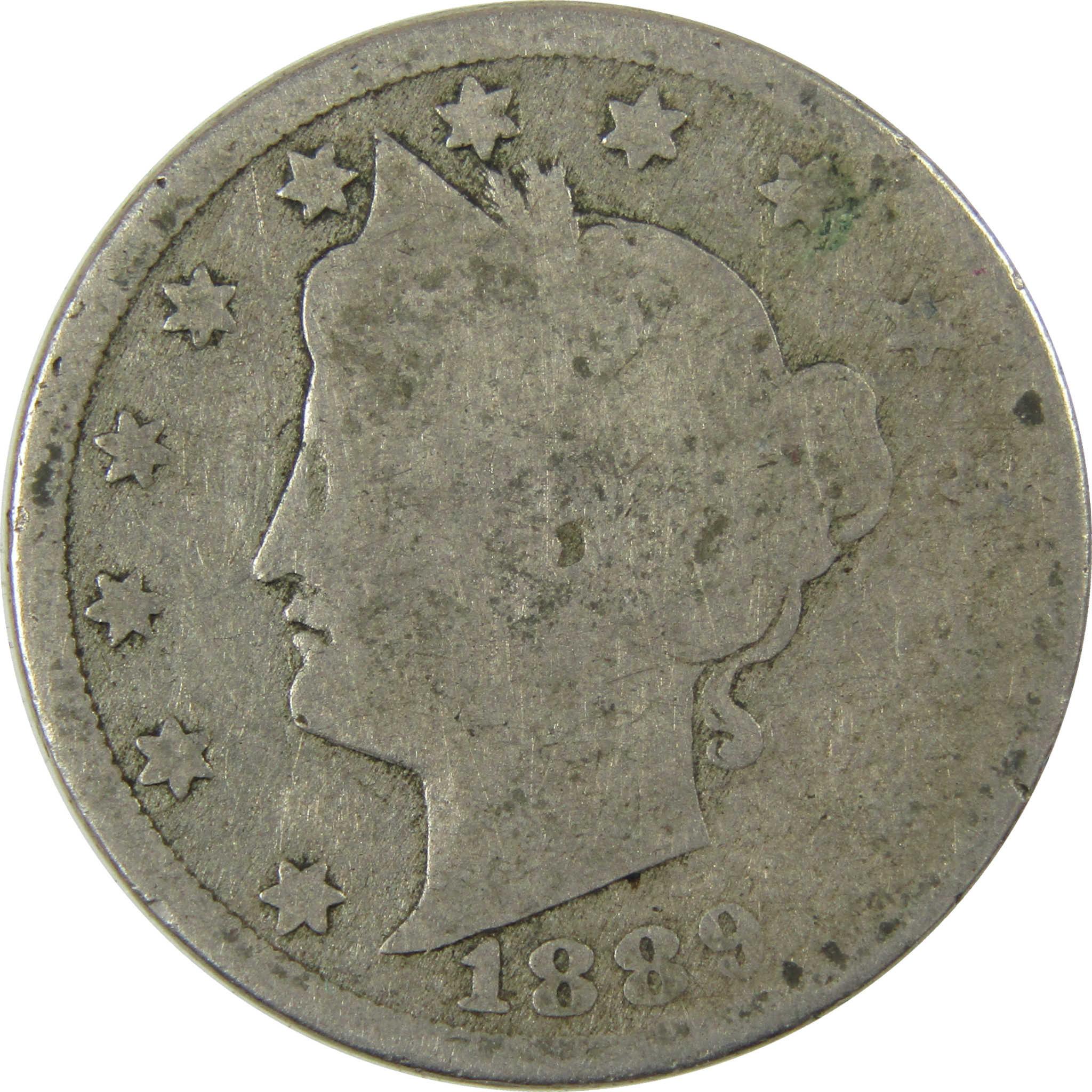 1889 Liberty Head V Nickel AG About Good 5c Coin SKU:I27225