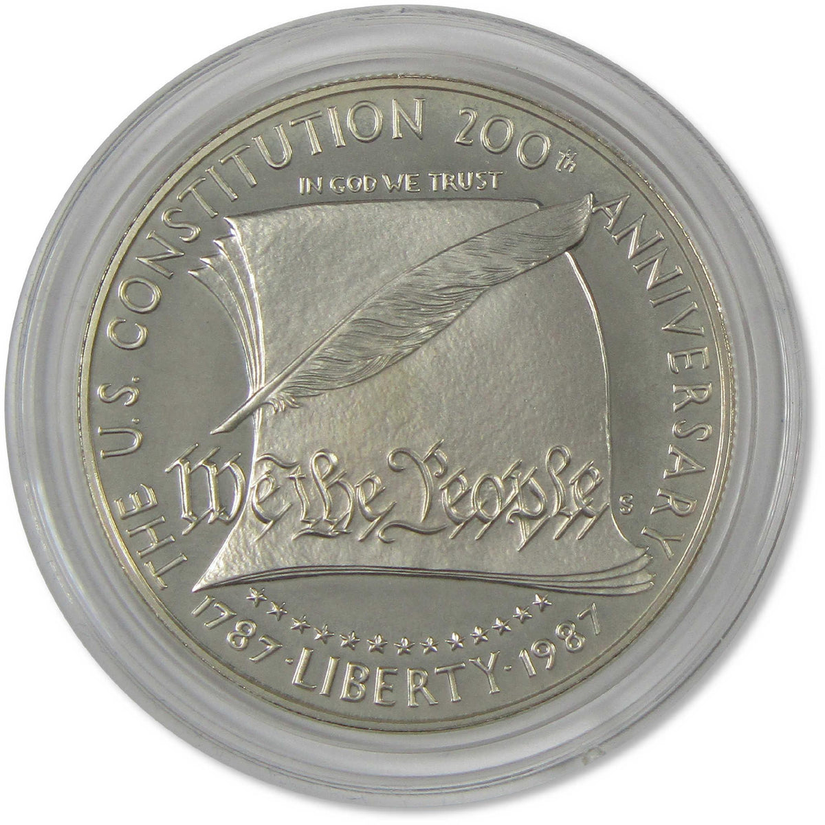 1987 S U.S. Constitution Commemorative Silver Dollar Proof OGP COA