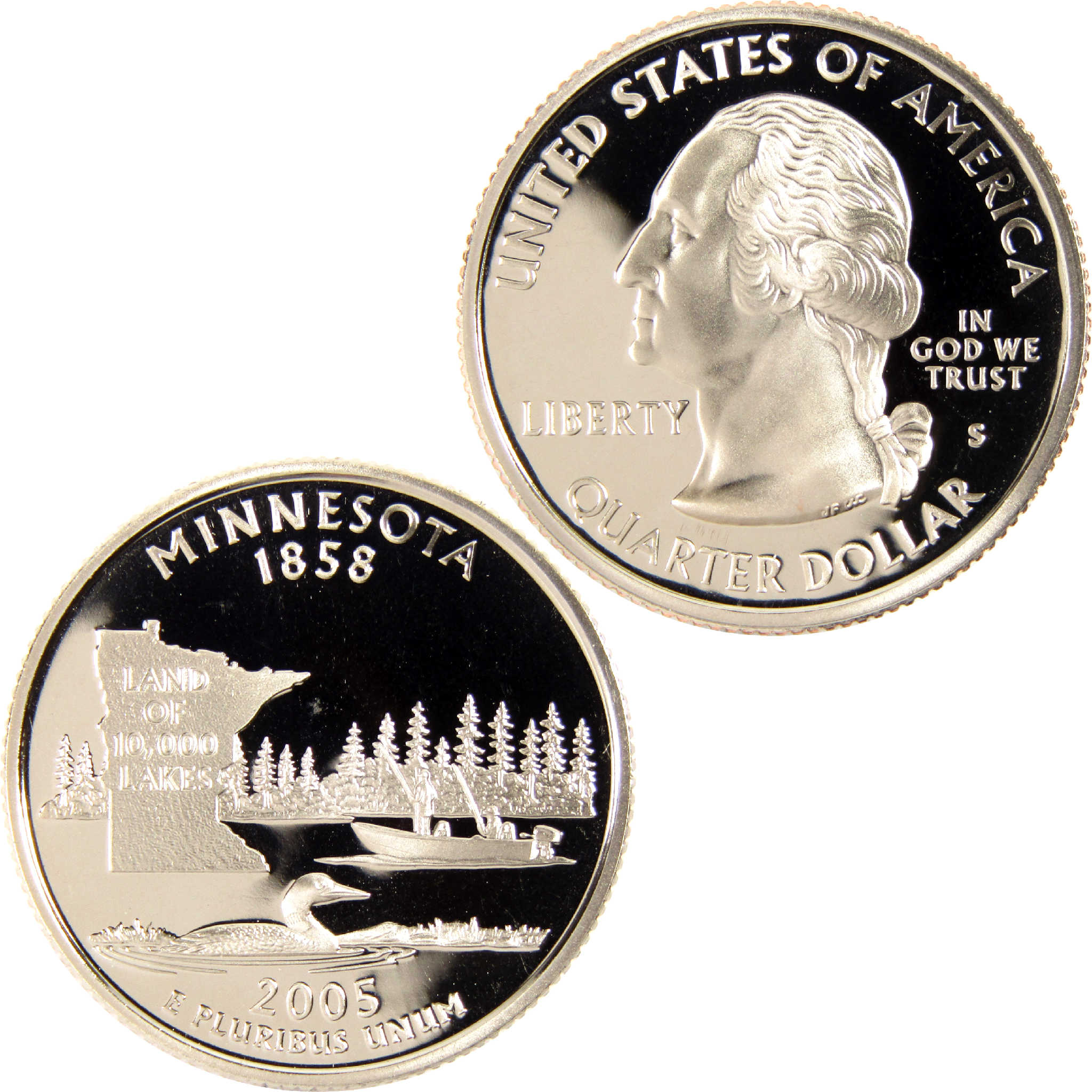2005 S Minnesota State Quarter Choice Proof Clad 25c Coin