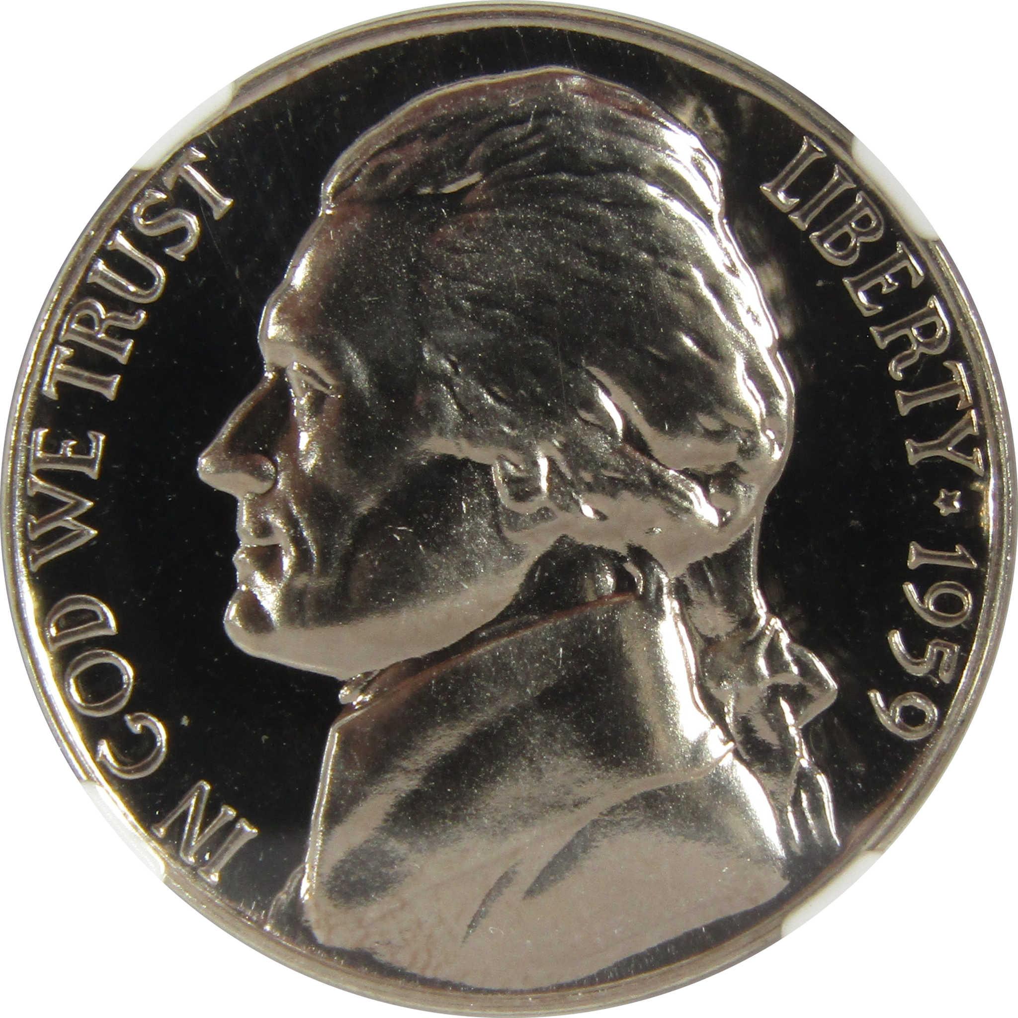 1959 Jefferson Nickel PF 68 NGC Proof 5c Coin Collectible SKU:I27322