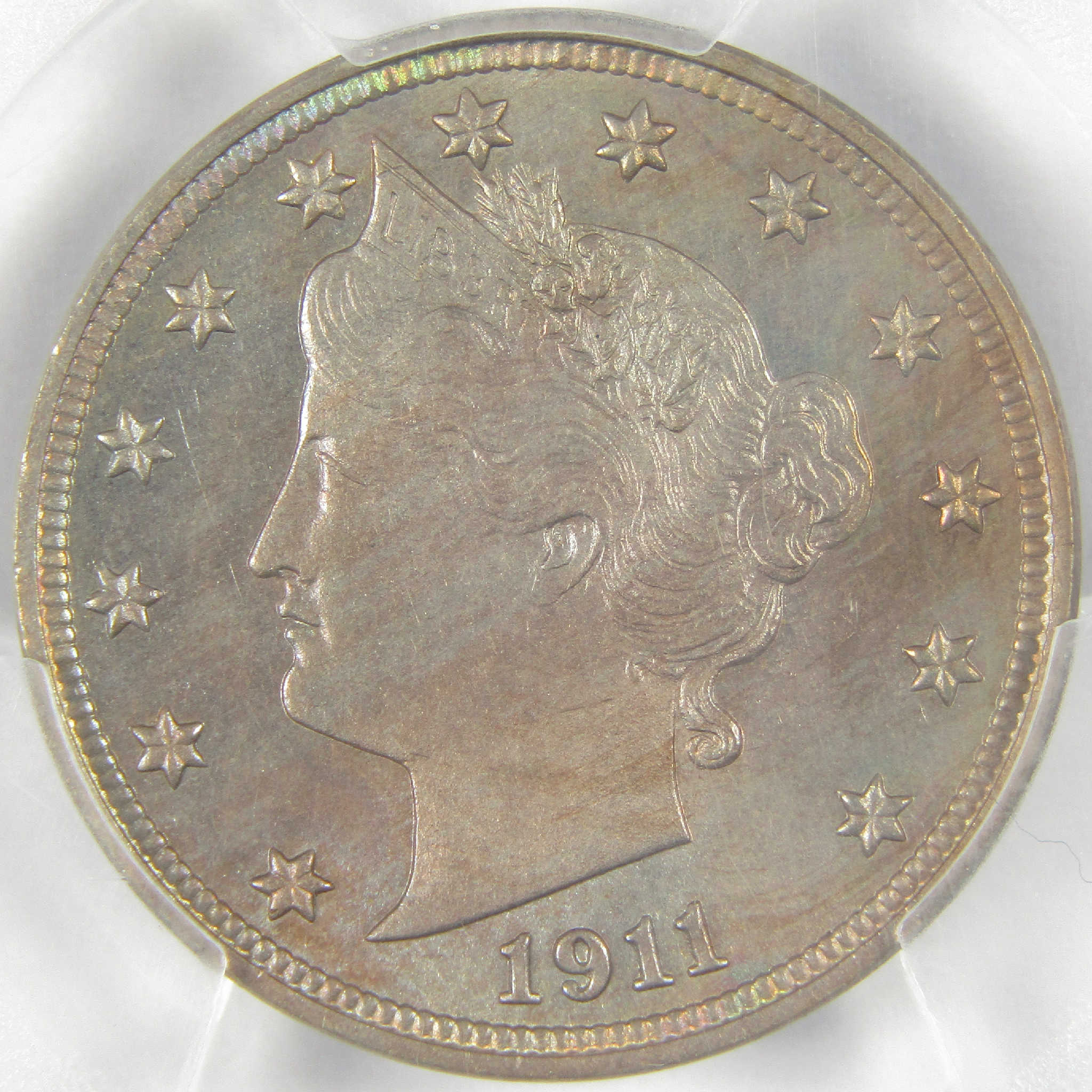 1911 Liberty Head V Nickel MS 65 PCGS Uncirculated 5c Coin