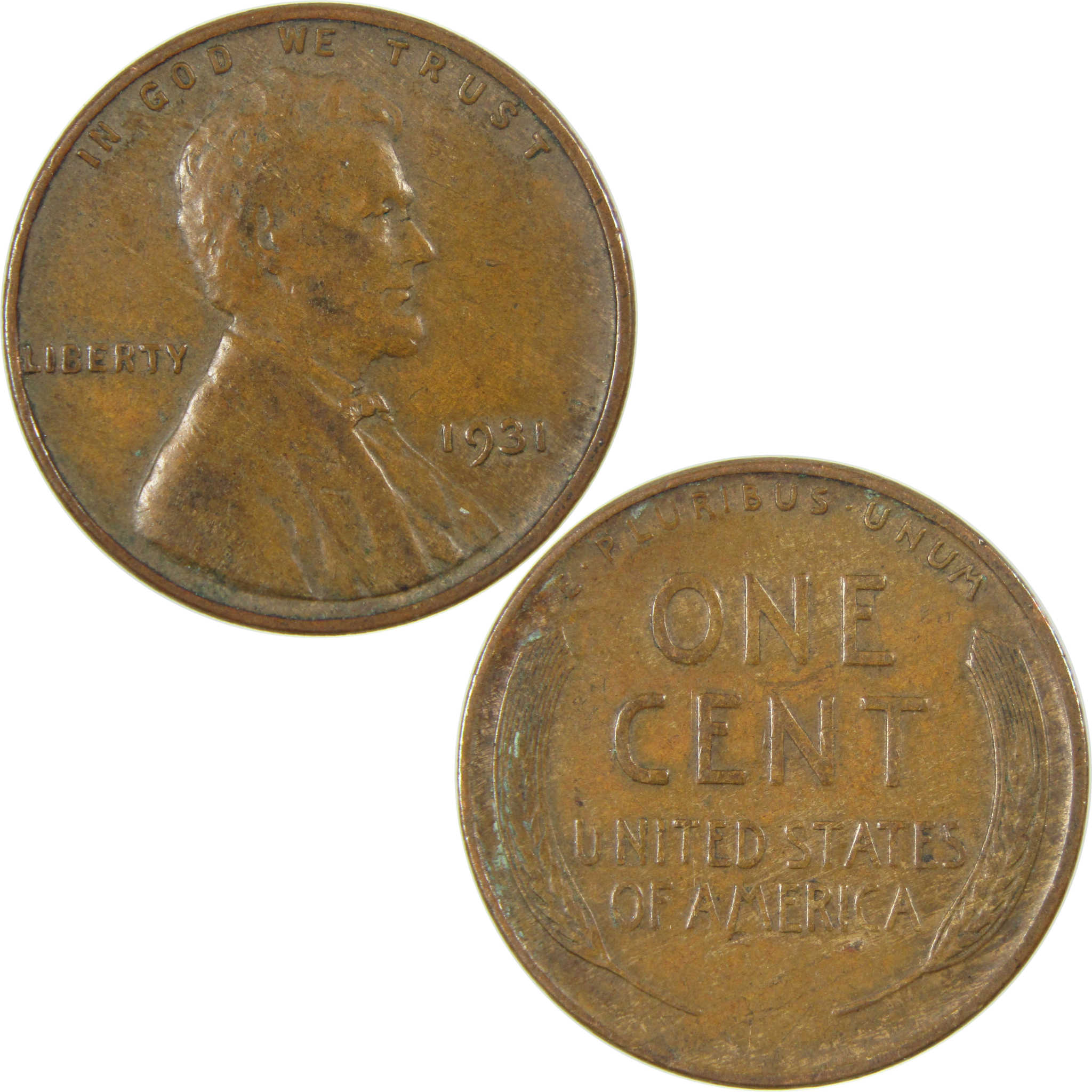 1931 Lincoln Wheat Cent VF Very Fine Penny 1c Coin SKU:I27292