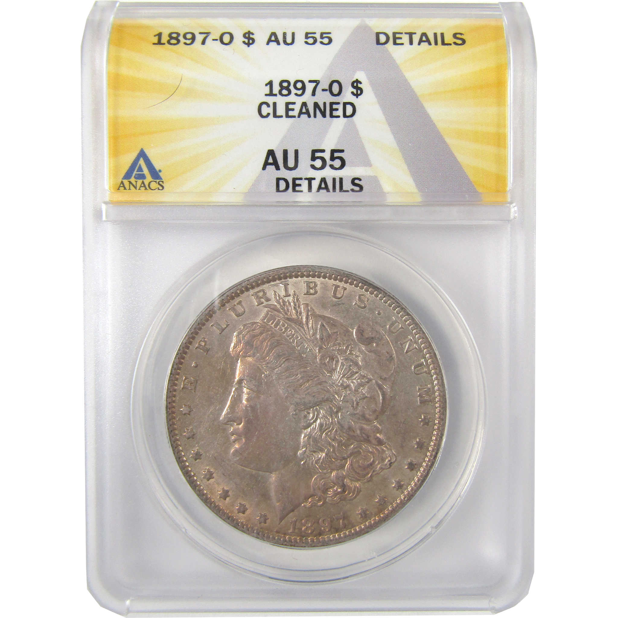 1897 O Morgan Dollar AU 55 Details ANACS Silver $1 Coin SKU:I19256 - Morgan coin - Morgan silver dollar - Morgan silver dollar for sale - Profile Coins & Collectibles