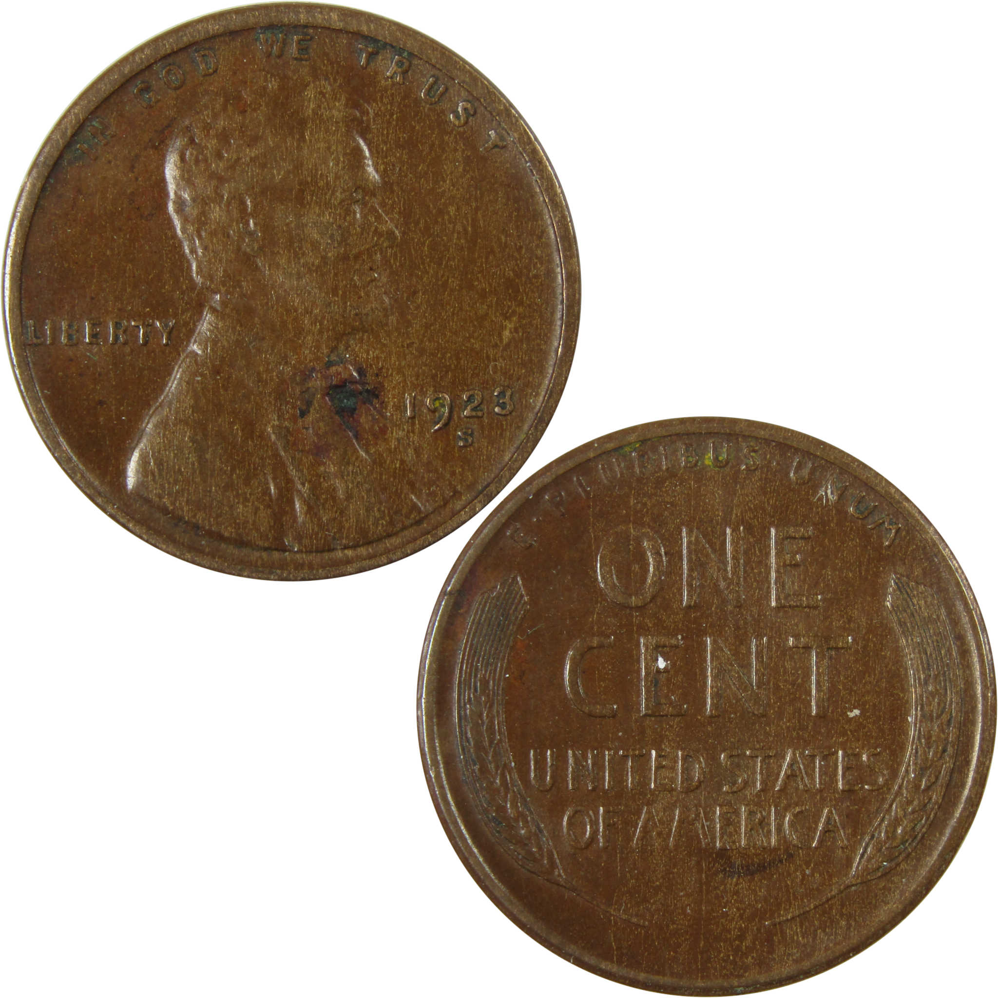 1923 S Lincoln Wheat Cent VF Very Fine Penny 1c Coin SKU:I26467