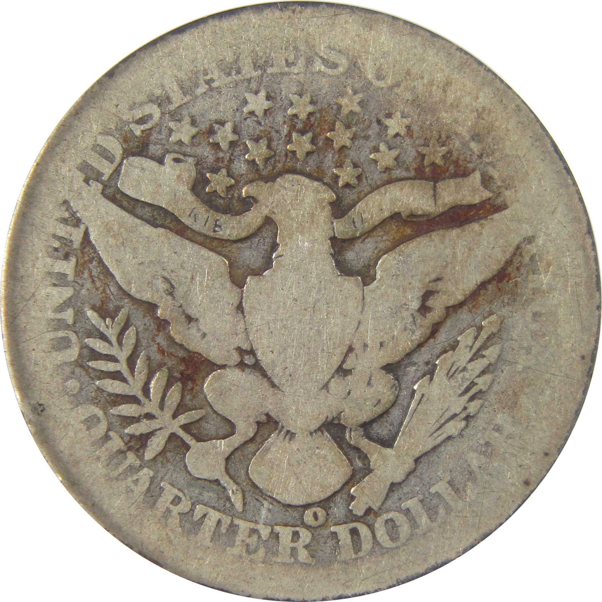 1901 O Barber Quarter AG 3 ANACS Silver 25c Coin SKU:I22200