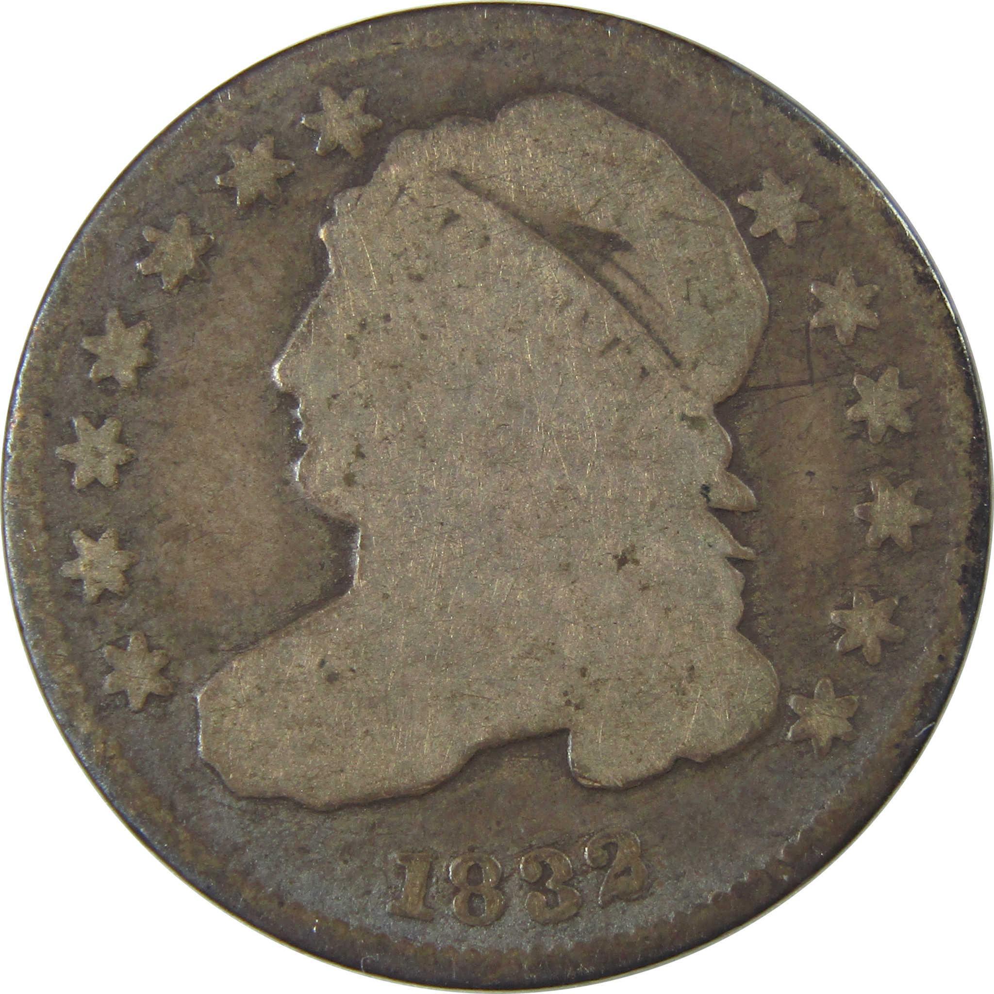1832 Capped Bust Silver Dime G Good 10c Coin SKU:I23985