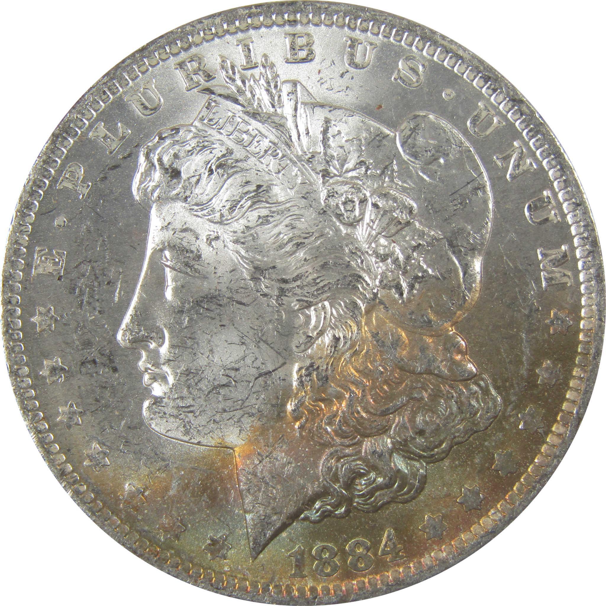 1884 O Morgan Silver Dollar BU Choice Uncirculated Toned SKU:I24200