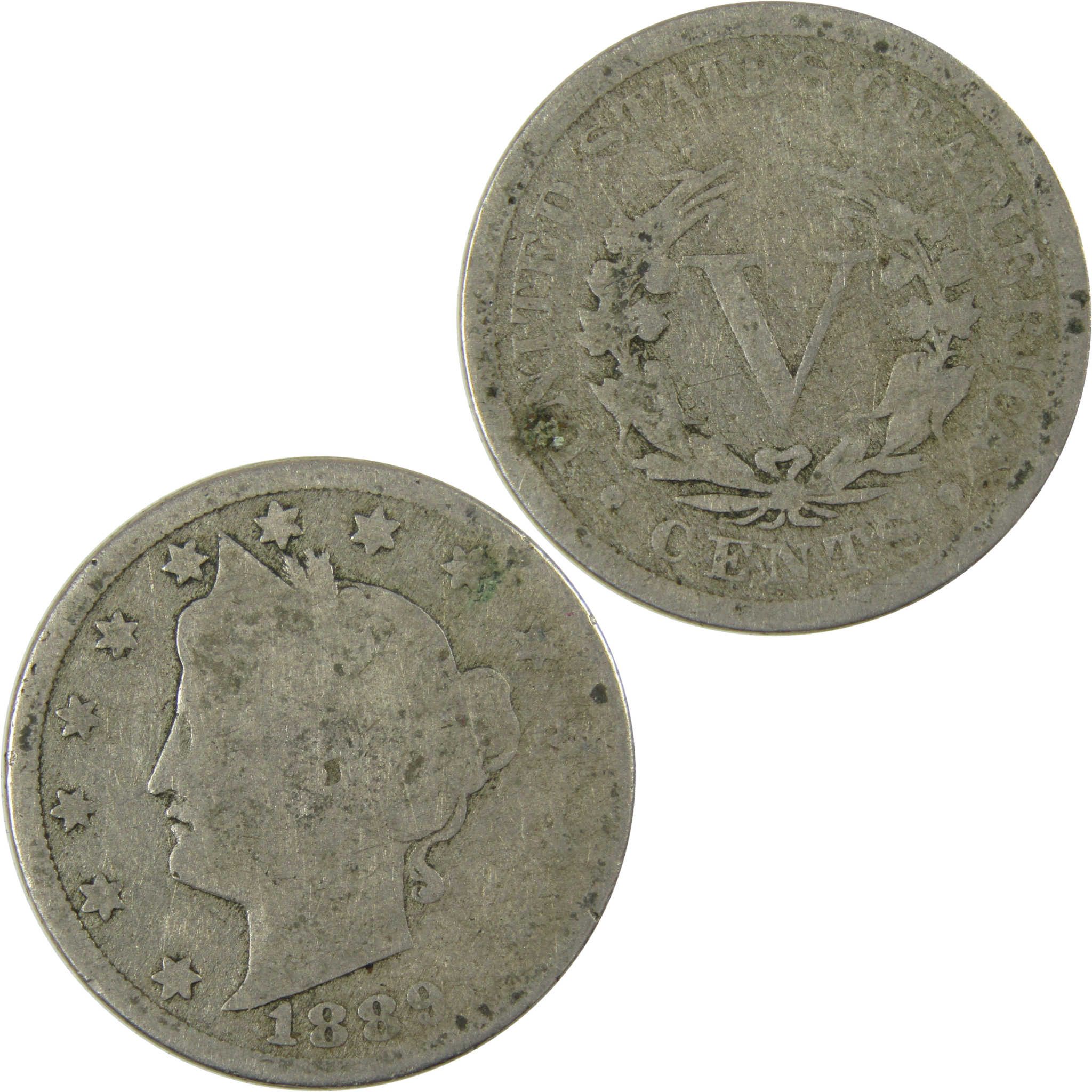 1889 Liberty Head V Nickel AG About Good 5c Coin SKU:I27225