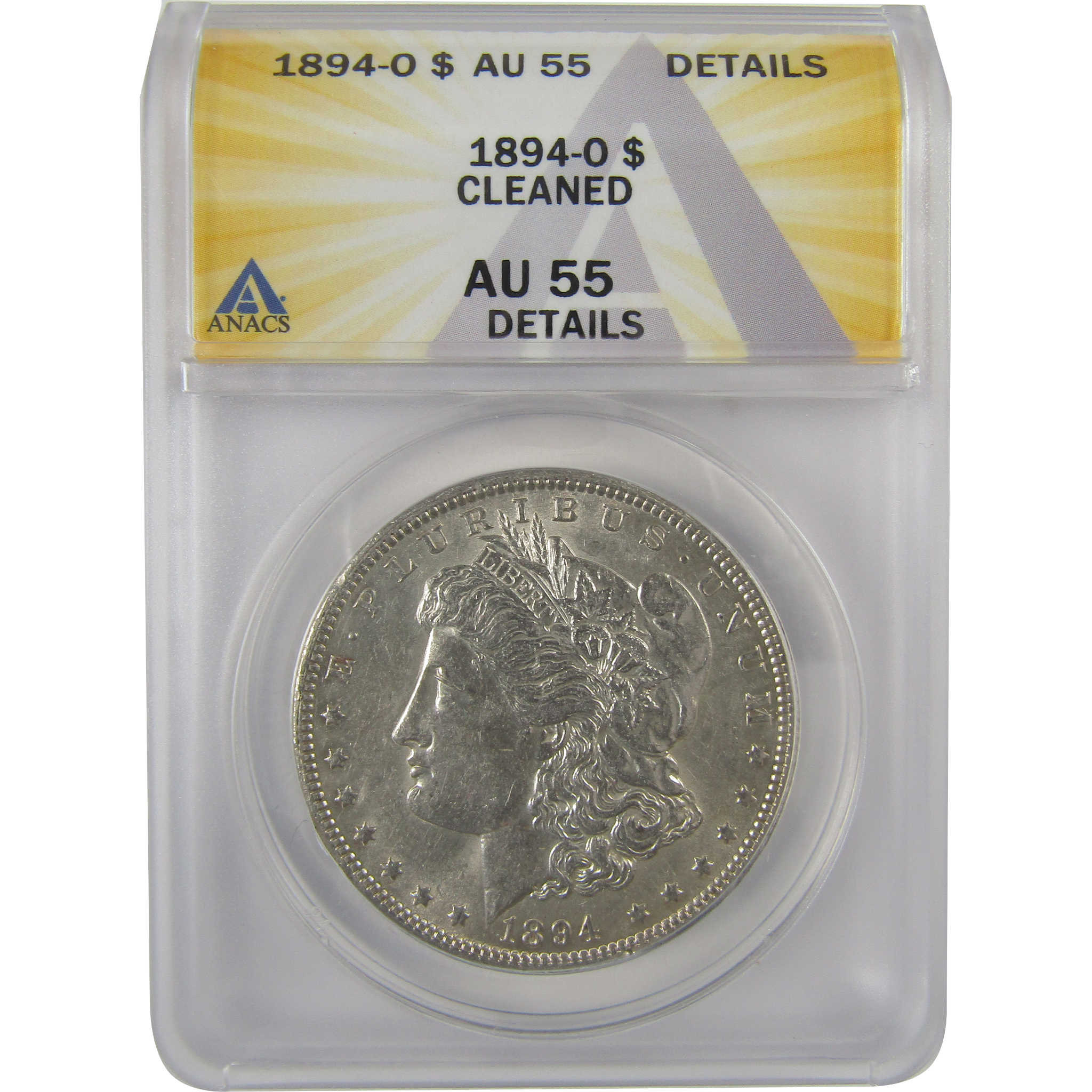 1894 O Morgan Dollar AU 55 Details ANACS Silver $1 Coin SKU:I19316 - Morgan coin - Morgan silver dollar - Morgan silver dollar for sale - Profile Coins & Collectibles