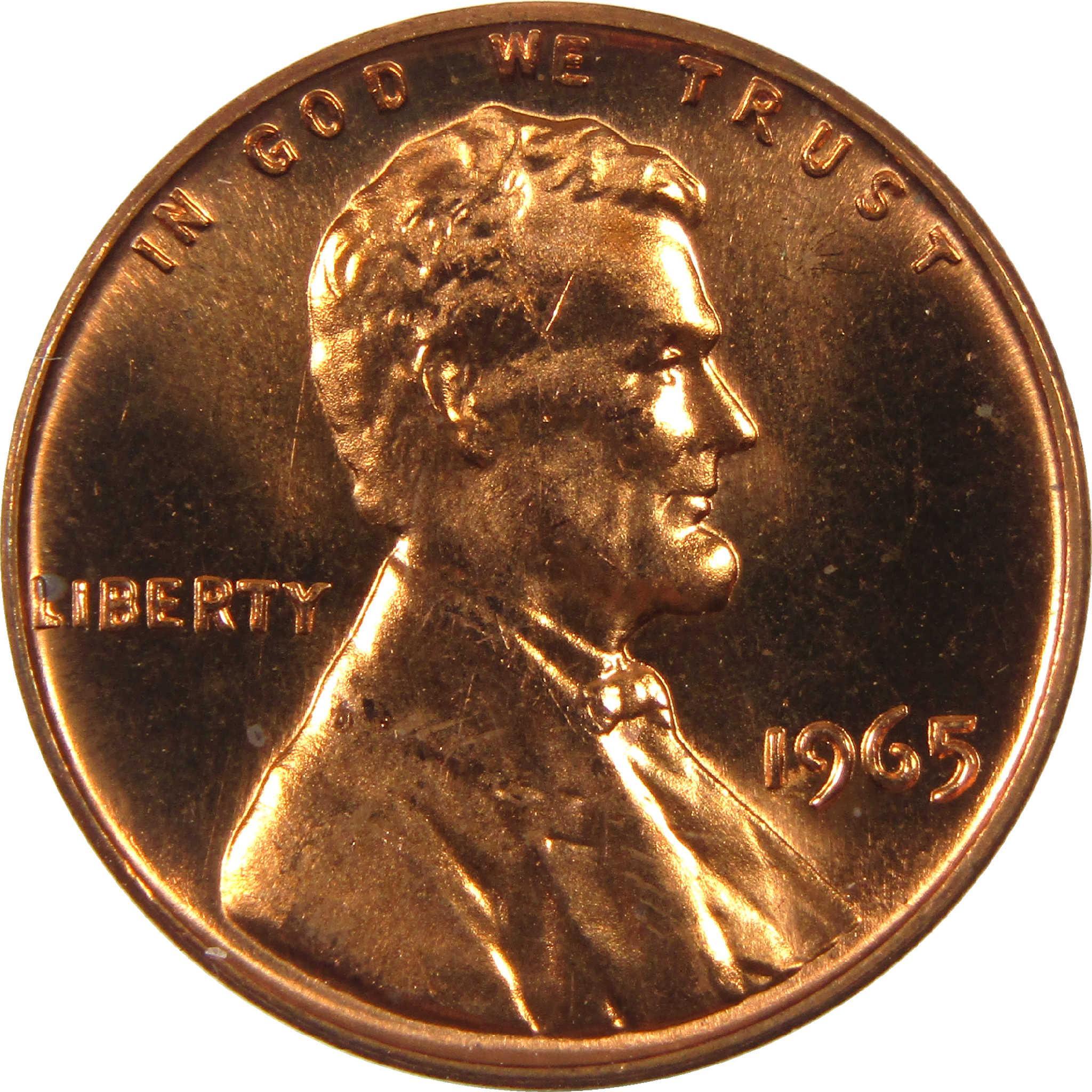 1965 SMS Lincoln Memorial Cent Uncirculated Penny 1c Coin
