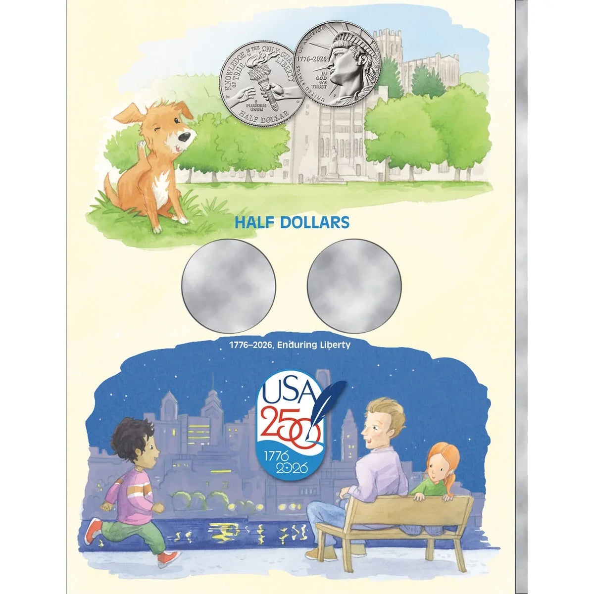 Whitman 2026 United States 250th Anniversary Children's Coin Folder