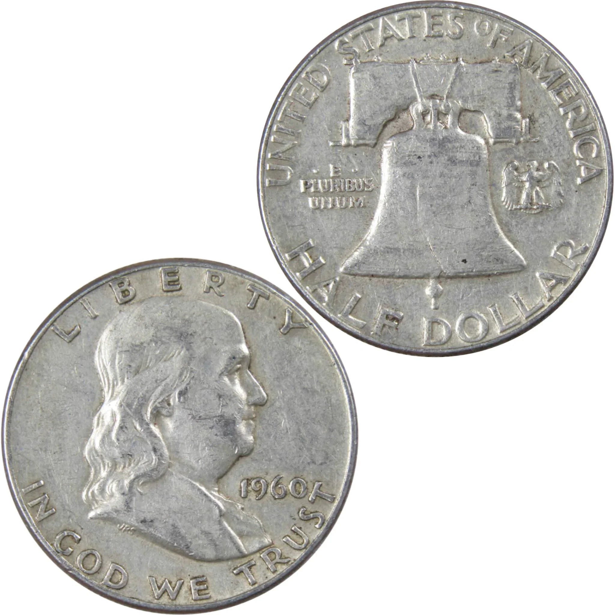 1960 Franklin Half Dollar XF EF Extremely Fine Silver 50c Coin