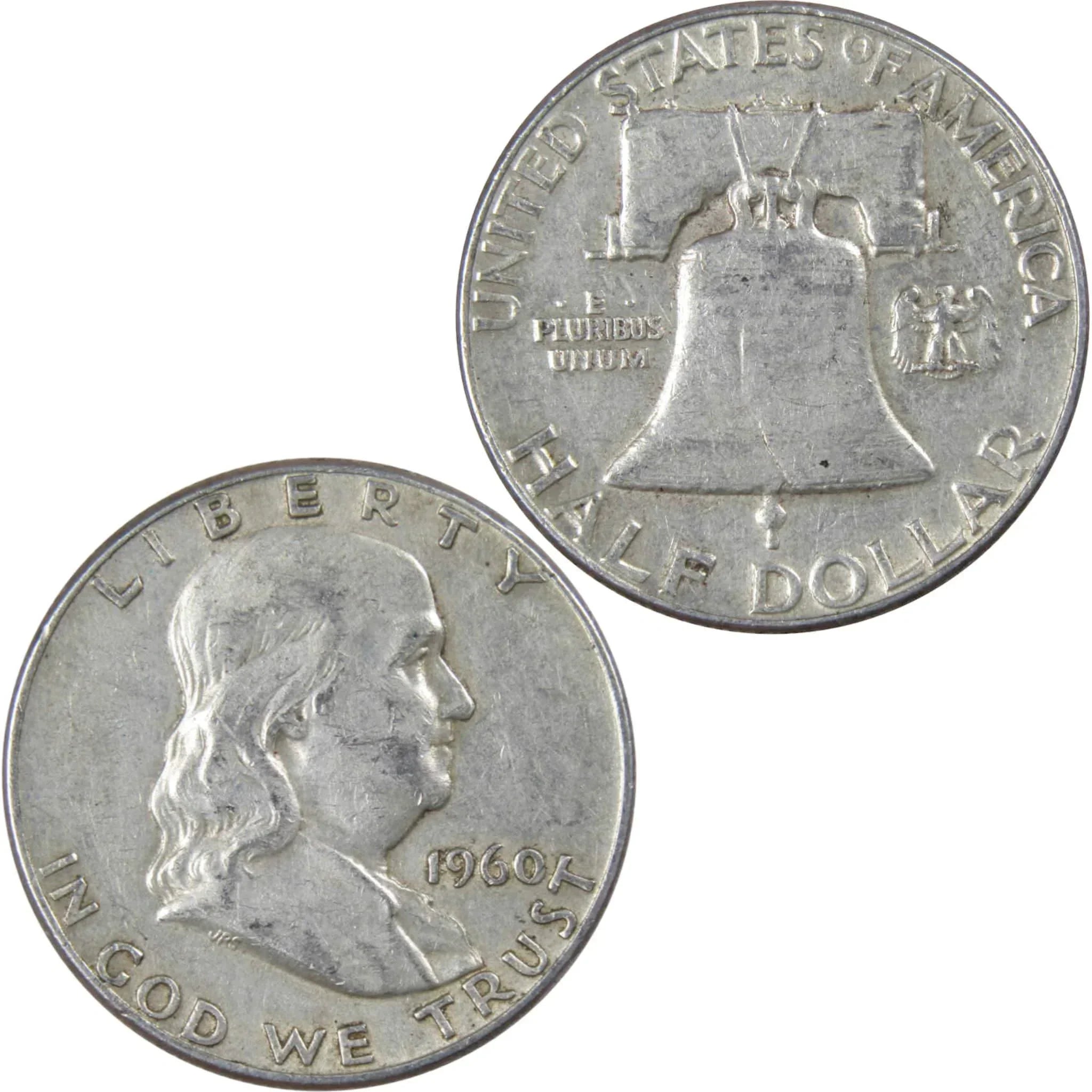 1960 Franklin Half Dollar XF EF Extremely Fine Silver 50c Coin