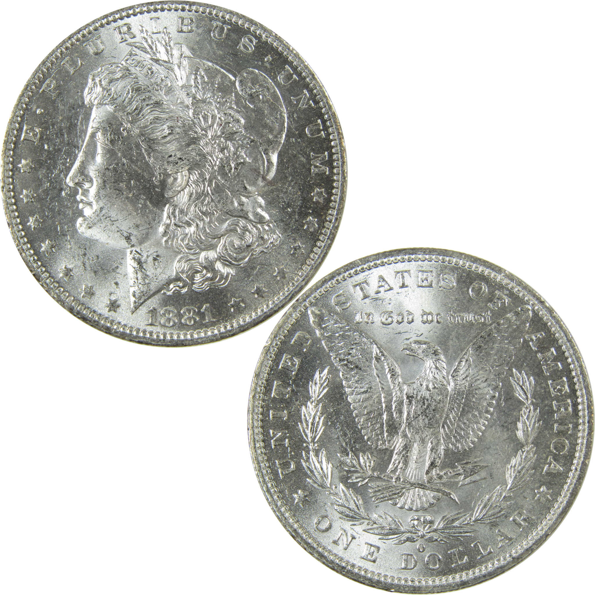 1881 O Morgan Silver Dollar Uncirculated Mint State $1 Coin SKU:I27682