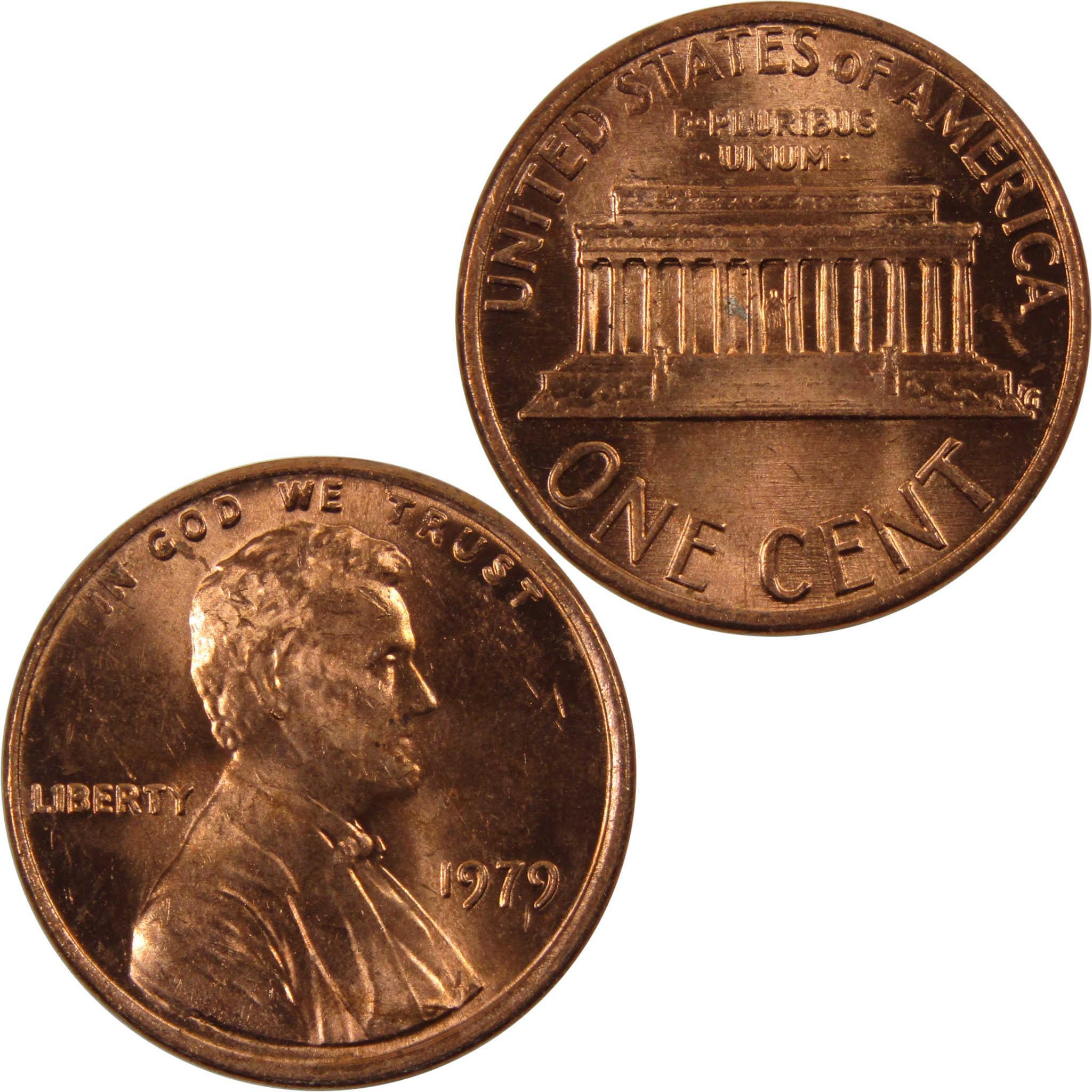 1979 Lincoln Memorial Cent BU Uncirculated Penny 1c Coin