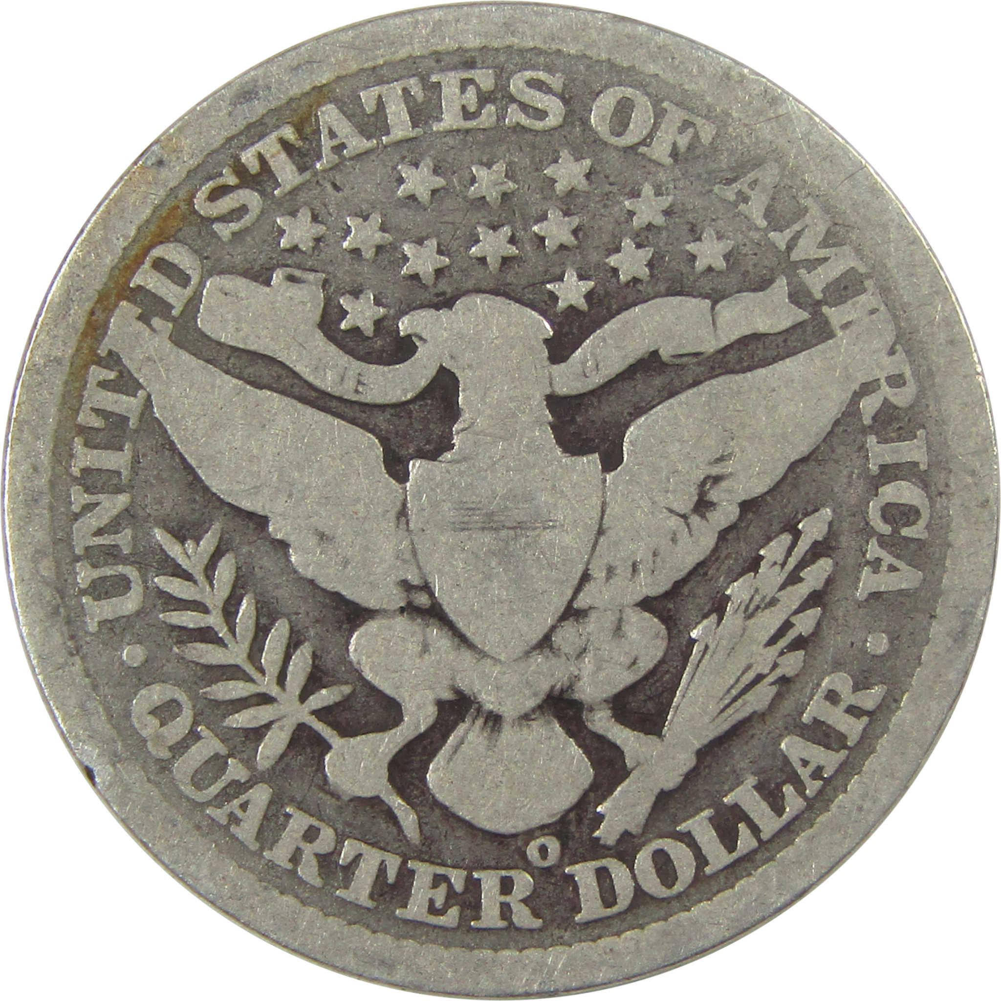 1896 O Barber Quarter AG About Good Silver 25c Coin SKU:I21870