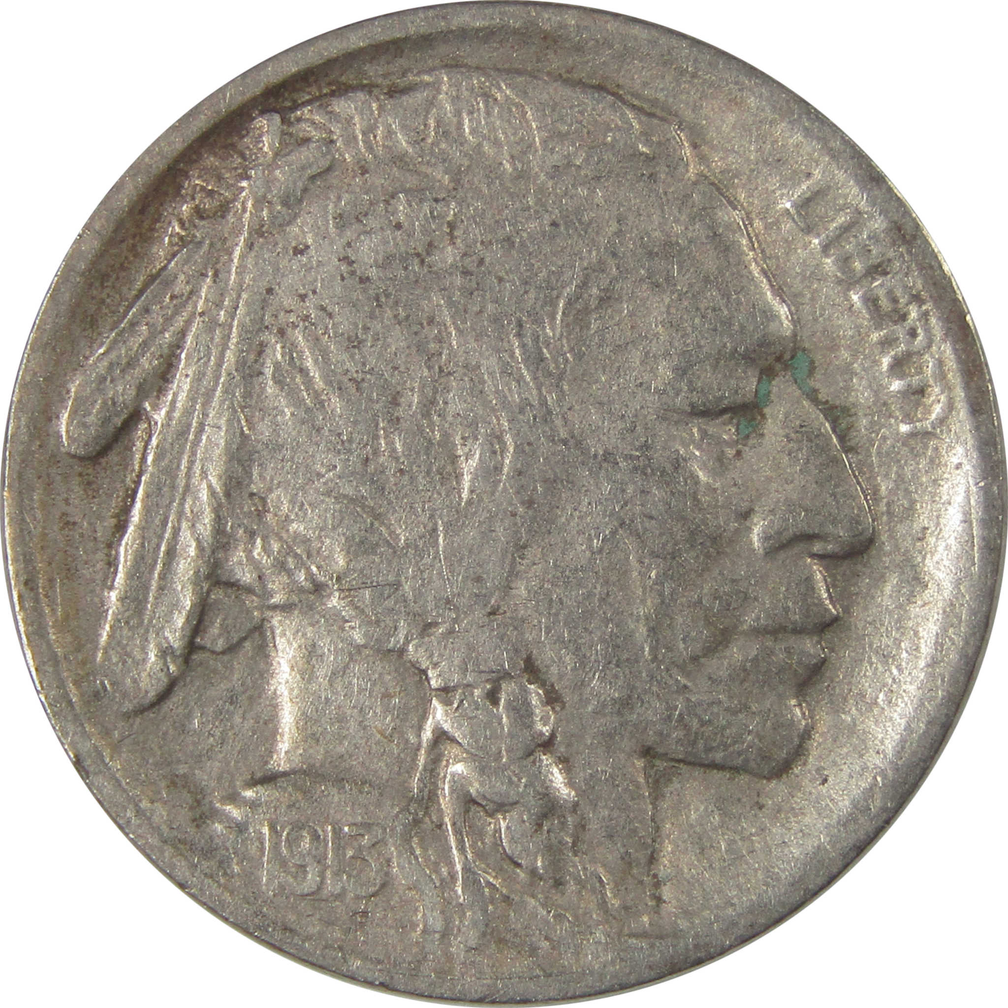 1913 S Type 1 Buffalo Nickel VF Very Fine Details 5c Coin SKU:I22888