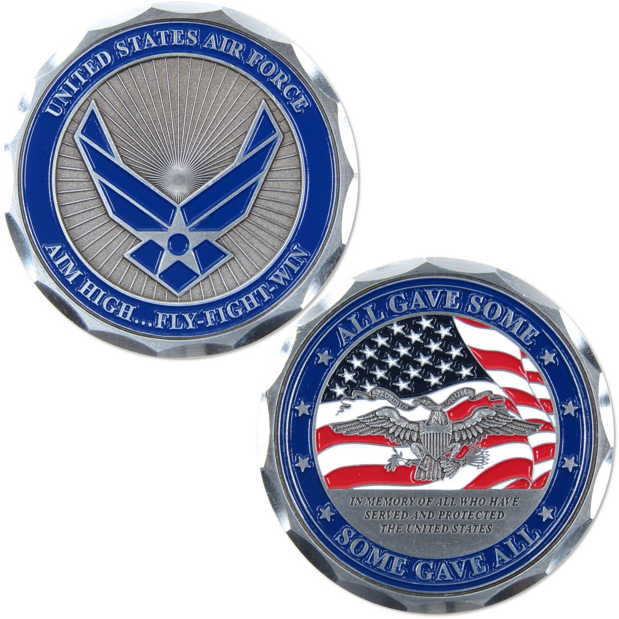 United States Air Force Challenge Coin Brass Collectible with Enameled Coloring