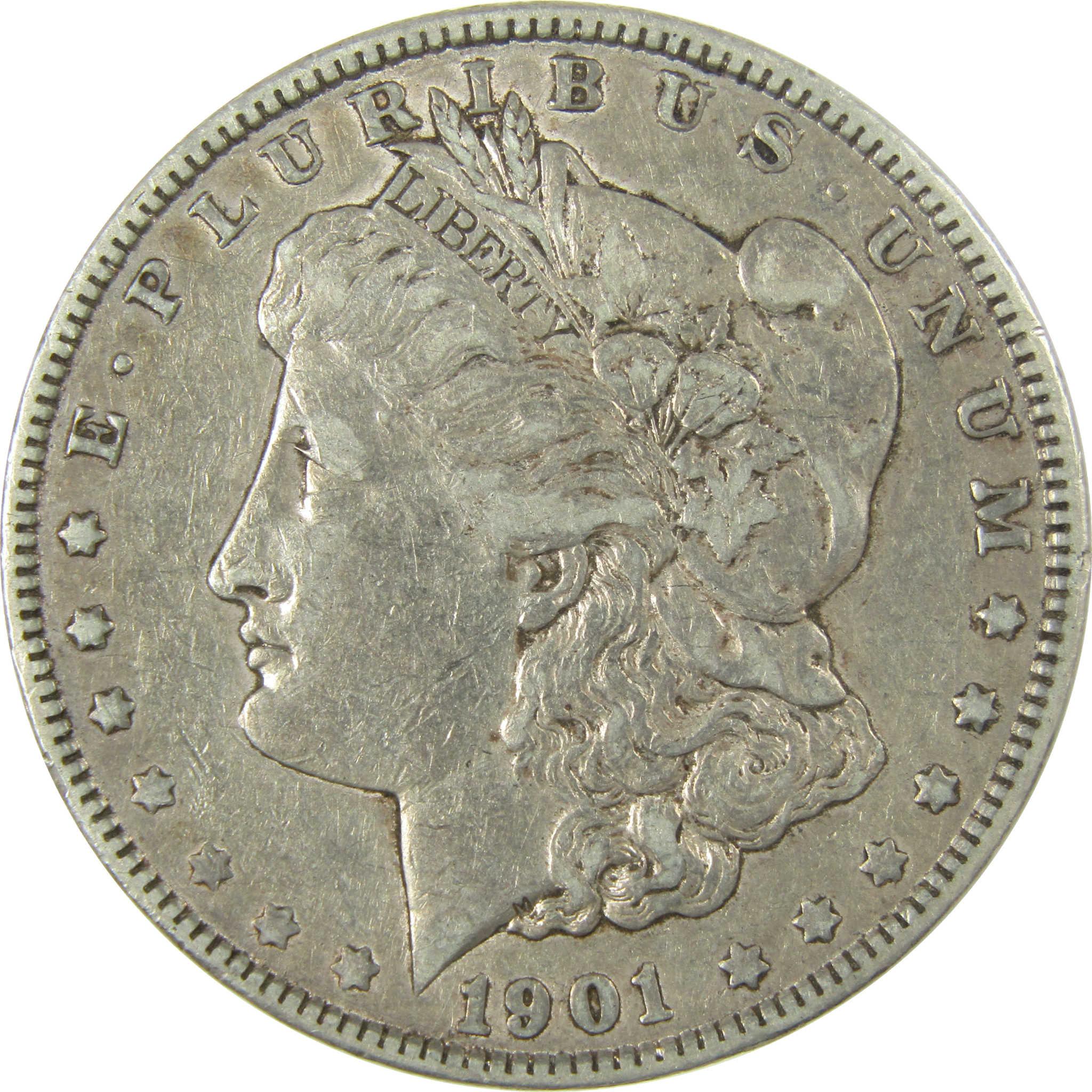 1901 Morgan Silver Dollar XF EF Extremely Fine Details SKU:I28091 - Morgan coin - Morgan silver dollar - Morgan silver dollar for sale - Profile Coins & Collectibles