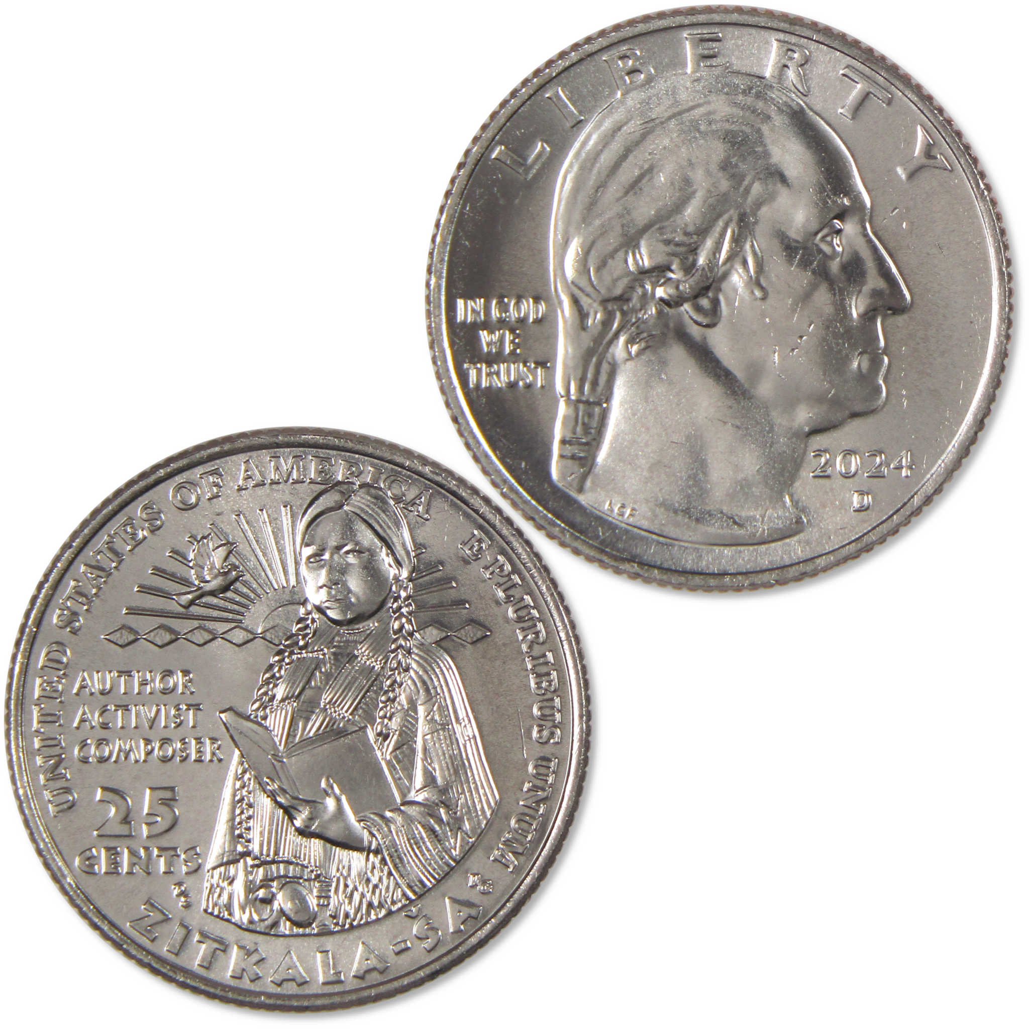 2024 D Zitkala-Sa American Women Quarter Uncirculated Clad 25c Coin