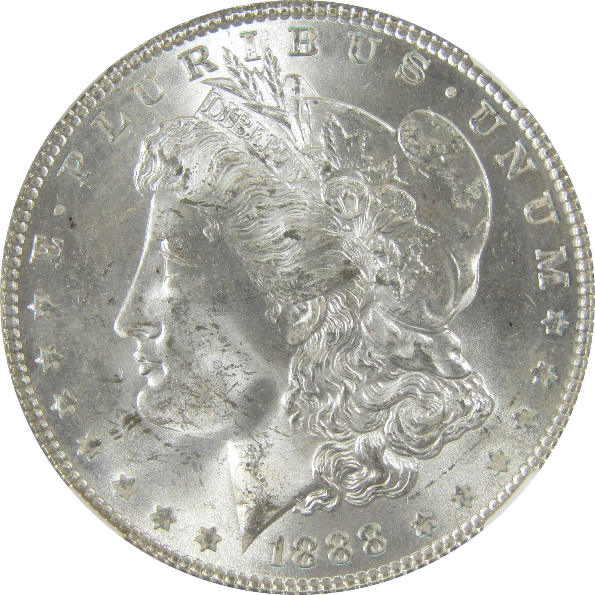 1888 Morgan Silver Dollar MS 63 NGC Uncirculated $1 Coin SKU:CP478 - Morgan coin - Morgan silver dollar - Morgan silver dollar for sale - Profile Coins & Collectibles