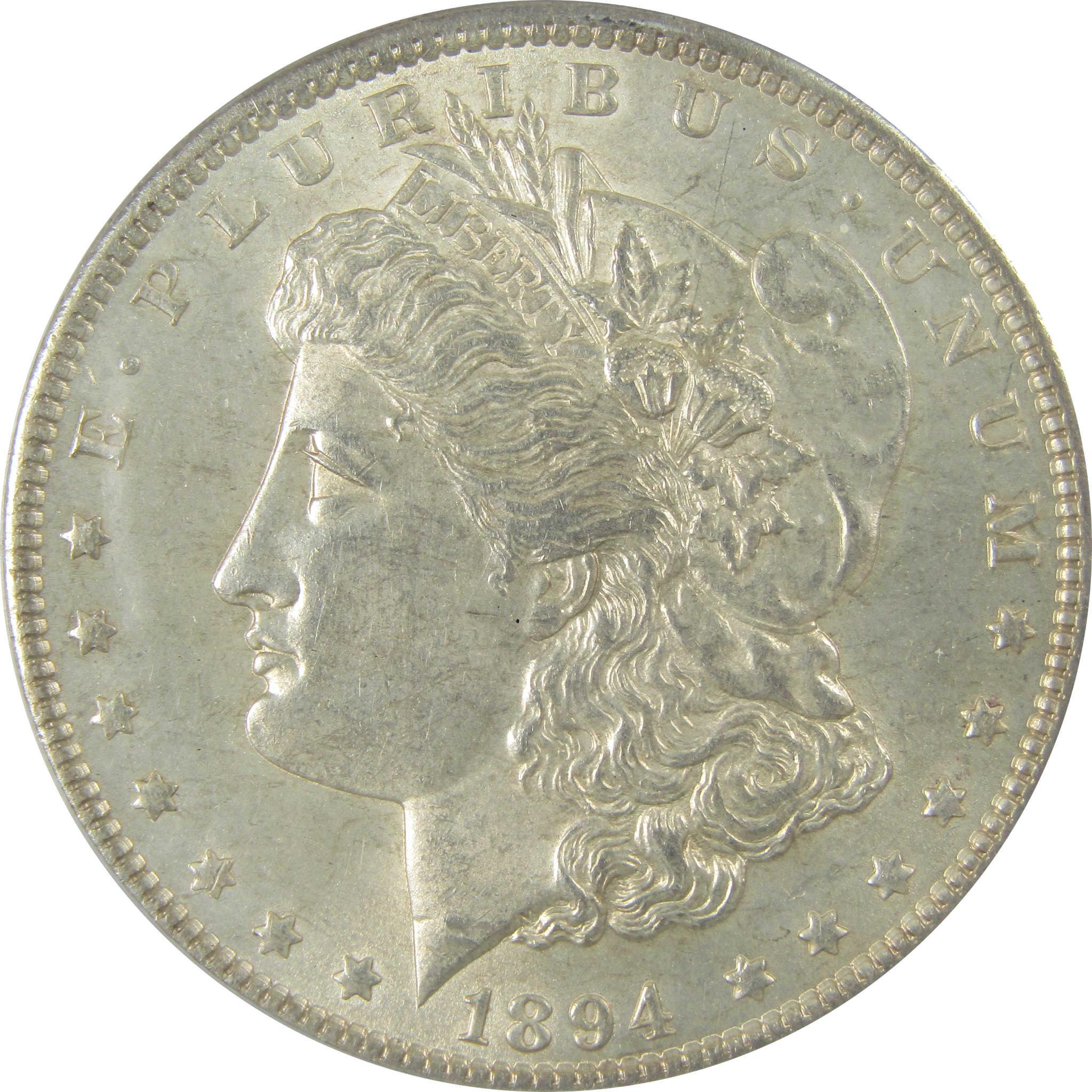 1894 Morgan Silver Dollar MS 60 ANACS Uncirculated $1 Coin SKU:CP585 - Morgan coin - Morgan silver dollar - Morgan silver dollar for sale - Profile Coins & Collectibles