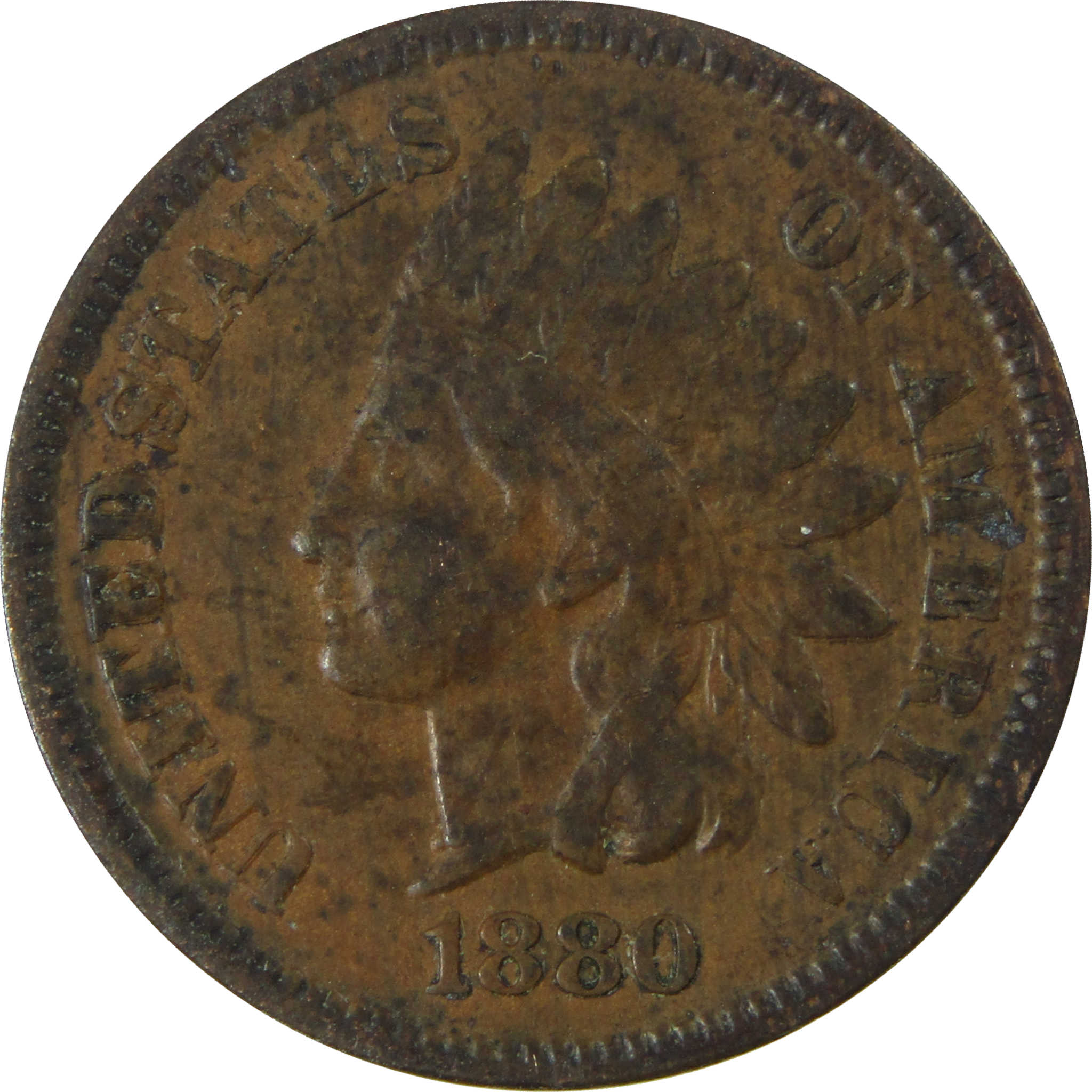 1880 Indian Head Cent VF Very Fine Penny 1c Coin SKU:I27016