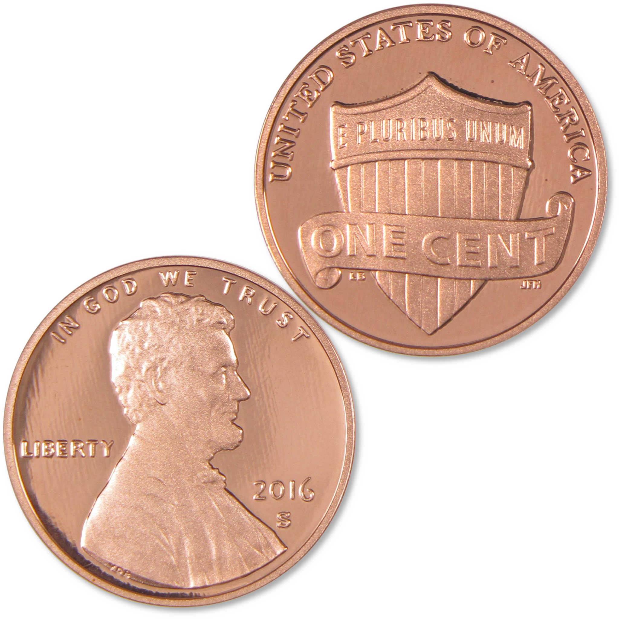 2016 S Lincoln Shield Cent Choice Proof Penny 1c Coin
