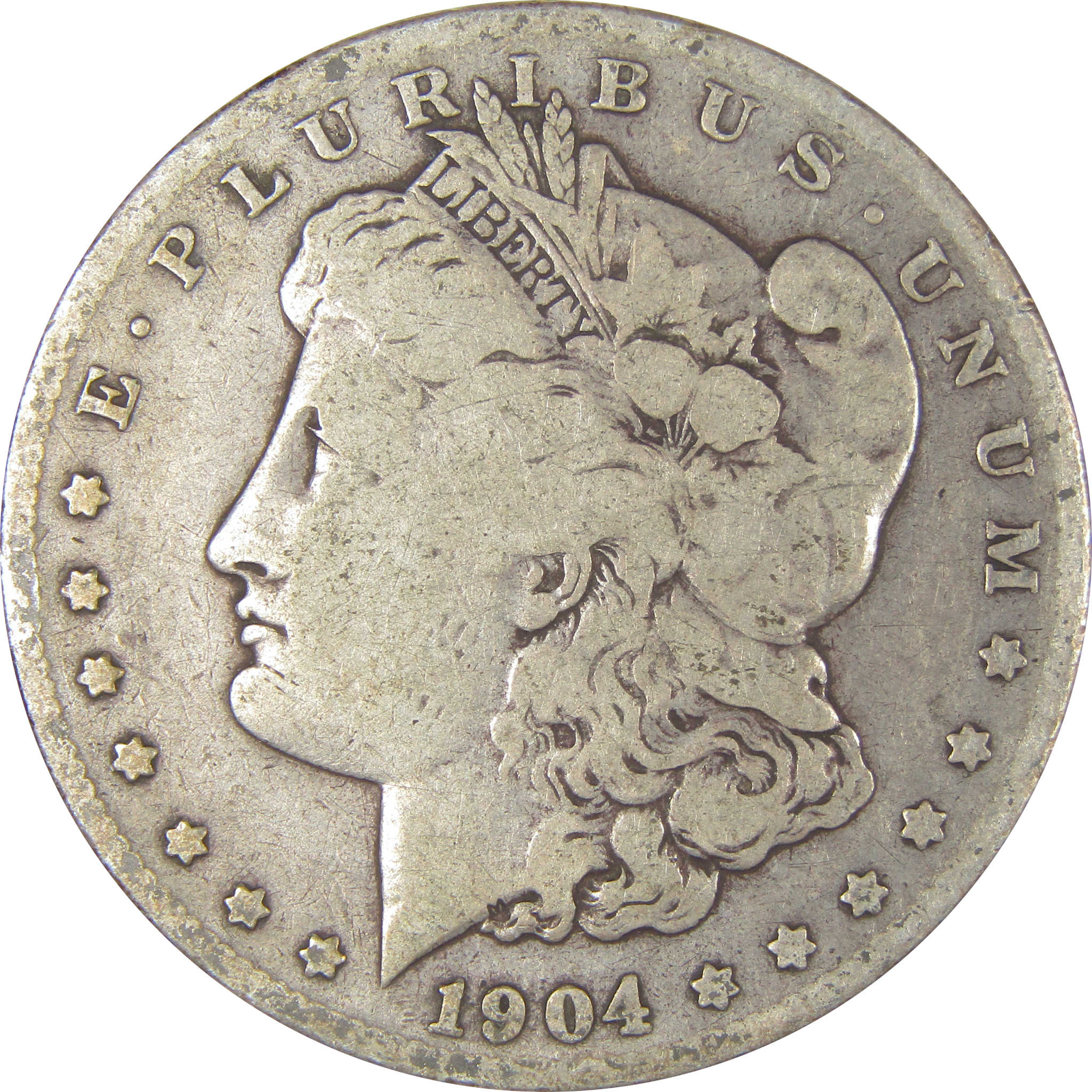 1904 S Morgan Dollar VG Very Good Silver $1 Coin SKU:I22509 - Morgan coin - Morgan silver dollar - Morgan silver dollar for sale - Profile Coins & Collectibles