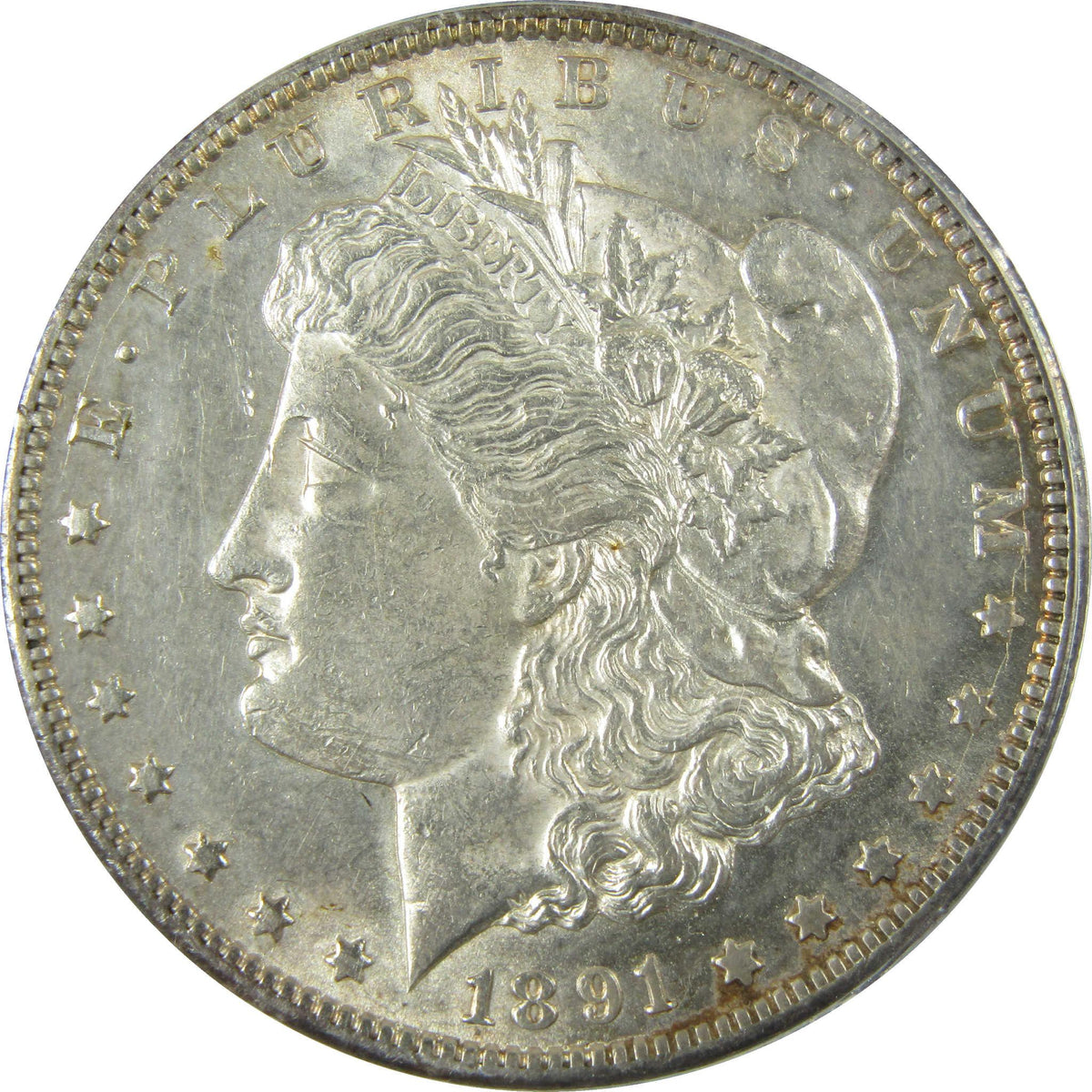 1891 CC Morgan Silver Dollar AU 58 Details ANACS $1 Coin SKU:I27966 - Morgan coin - Morgan silver dollar - Morgan silver dollar for sale - Profile Coins & Collectibles