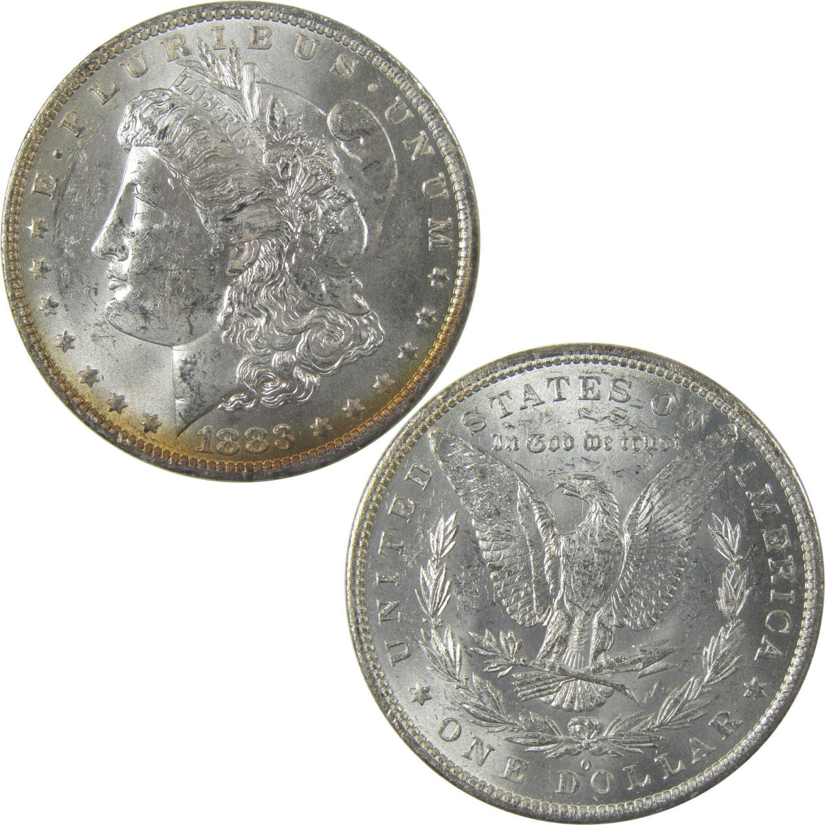 1883 O Morgan Silver Dollar Uncirculated Mint State Toned SKU:I24827