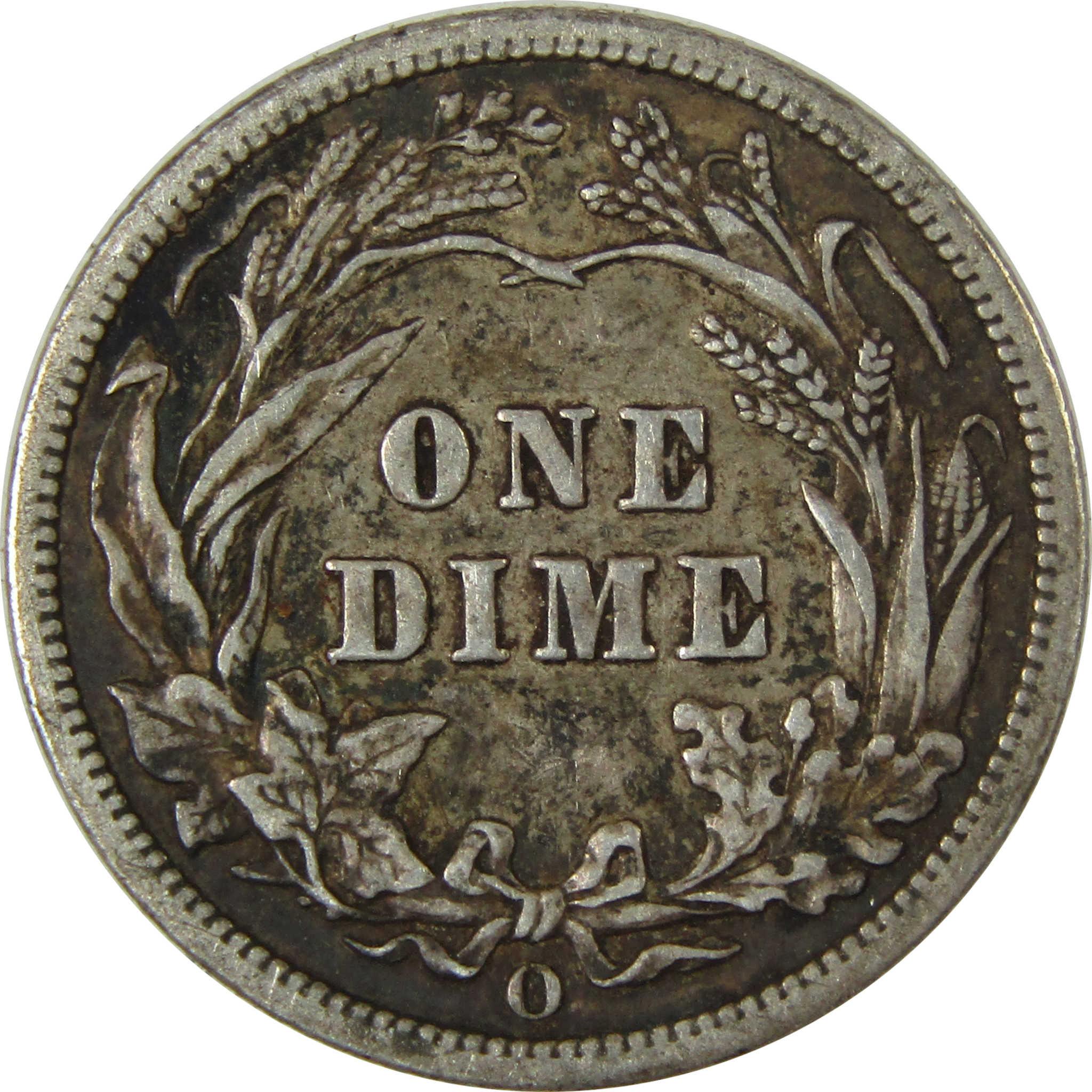 1905 O Barber Silver Dime F Fine Details 10c Coin SKU:CP1011