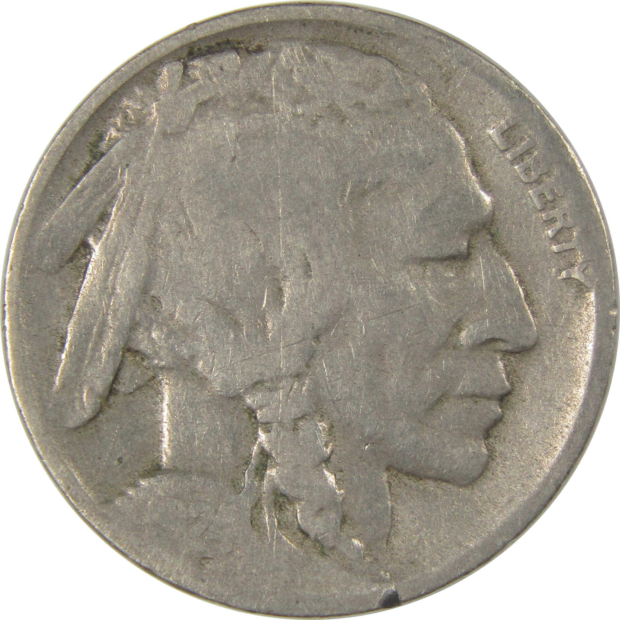 1924 D Indian Head Buffalo Nickel AG About Good 5c Coin SKU:I24022