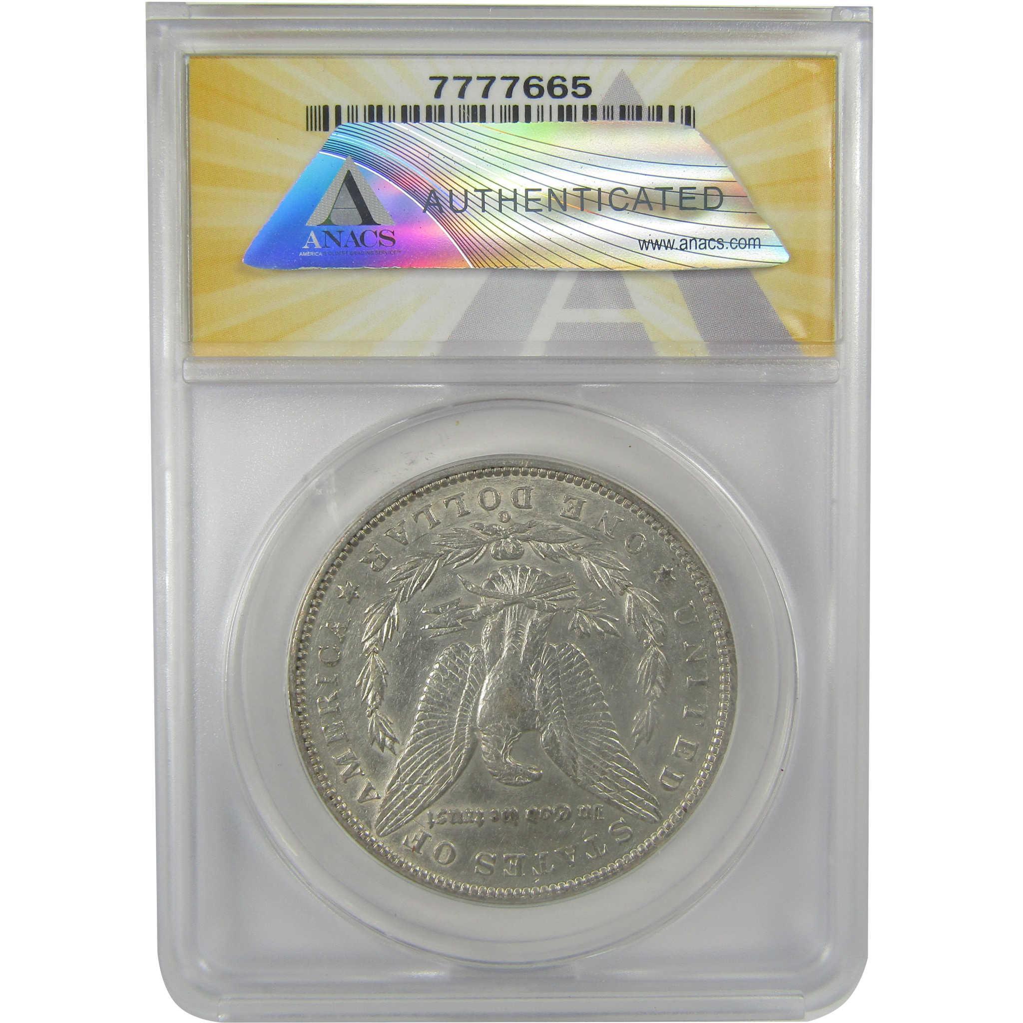 1896 O Morgan Dollar AU 50 Details ANACS Silver $1 Coin SKU:I21784 - Morgan coin - Morgan silver dollar - Morgan silver dollar for sale - Profile Coins & Collectibles