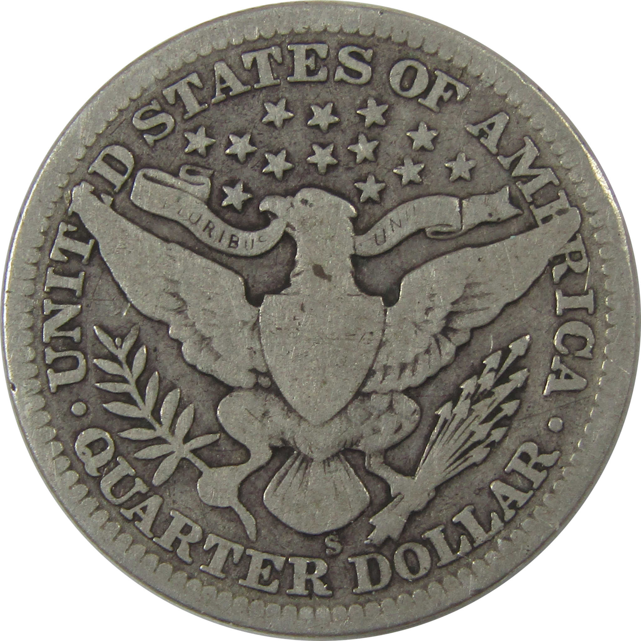 1905 S Barber Quarter VG Very Good Silver 25c Coin SKU:I24643