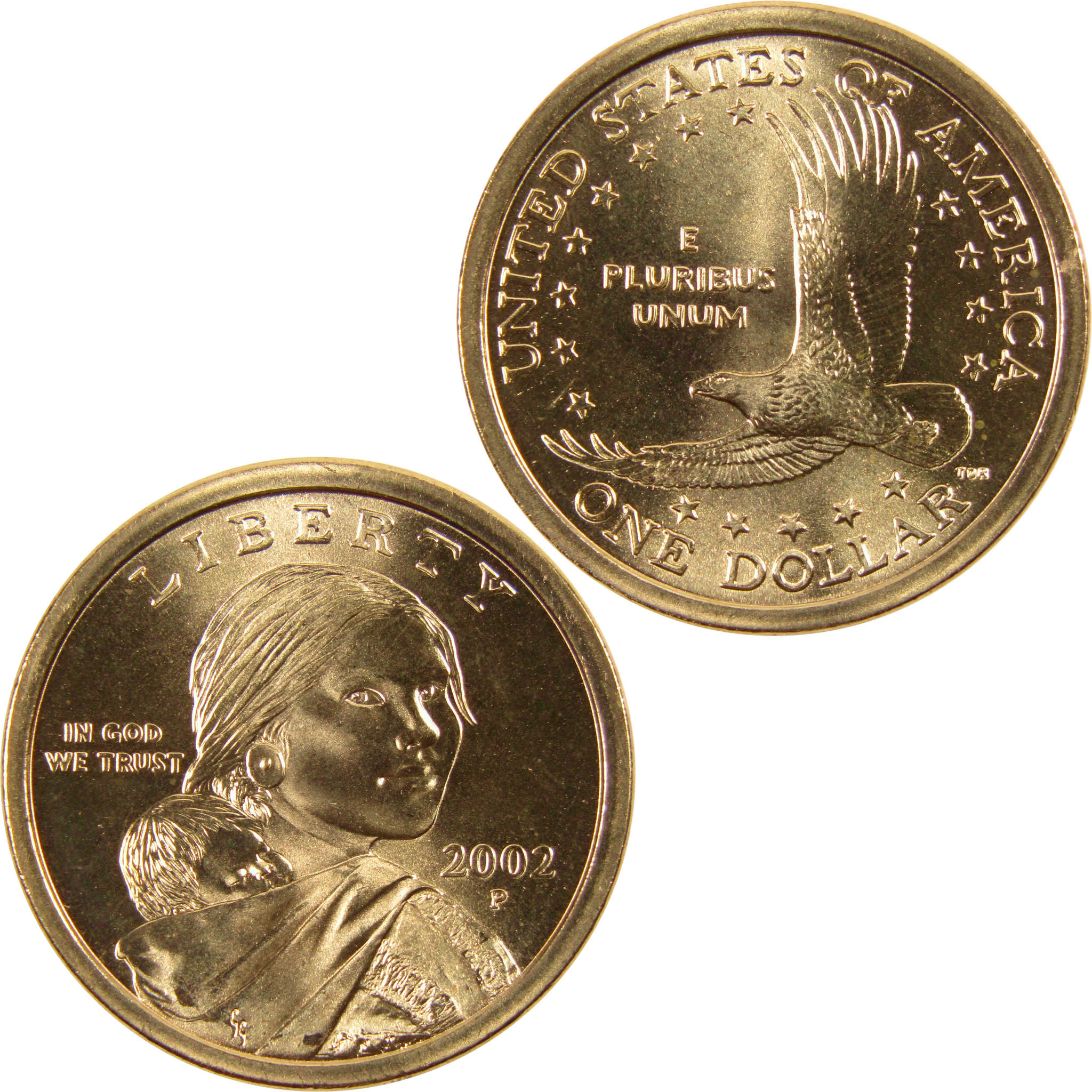 2002 P Sacagawea Native American Dollar BU Uncirculated $1 Coin