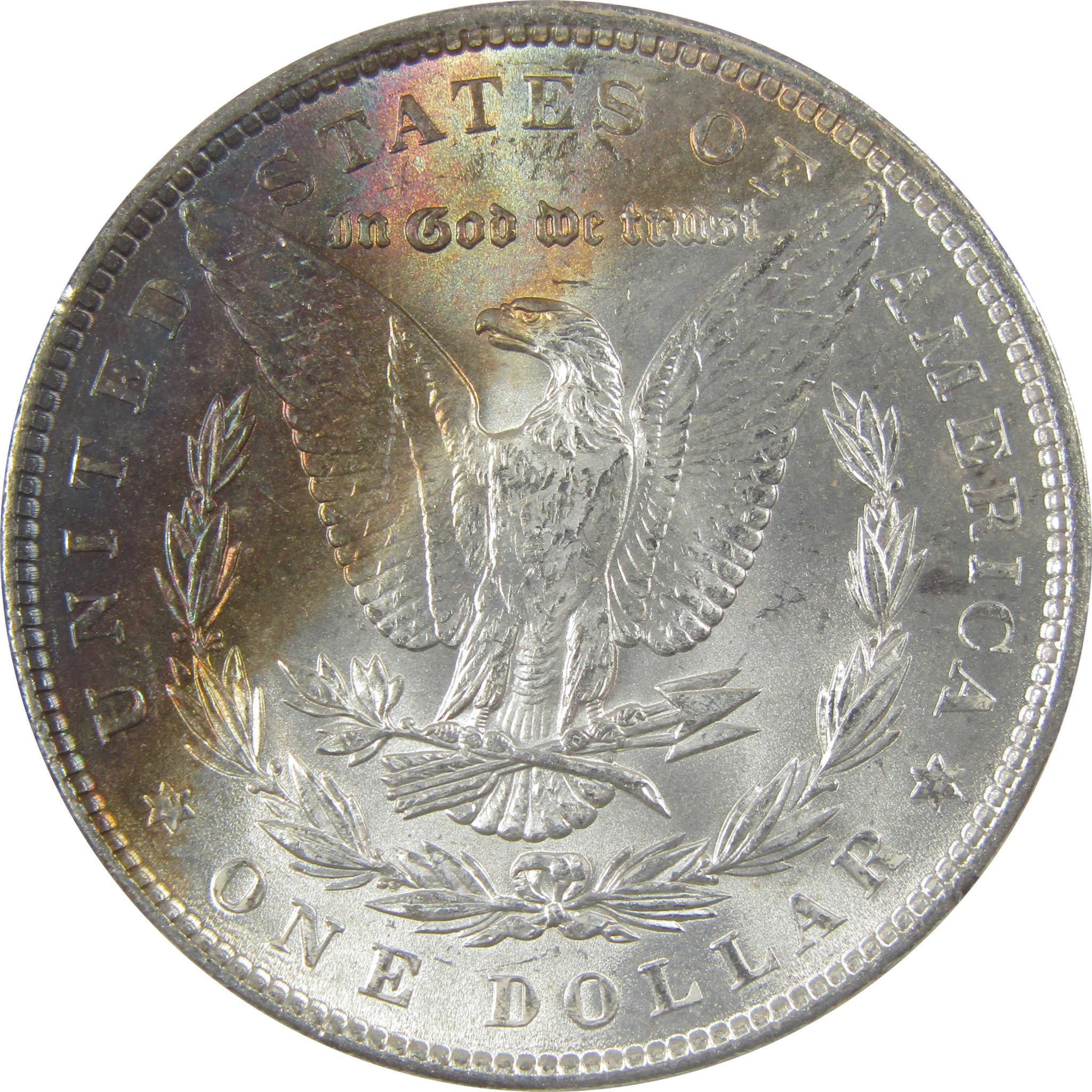 1887 Morgan Silver Dollar BU Choice Uncirculated Toned SKU:I24165