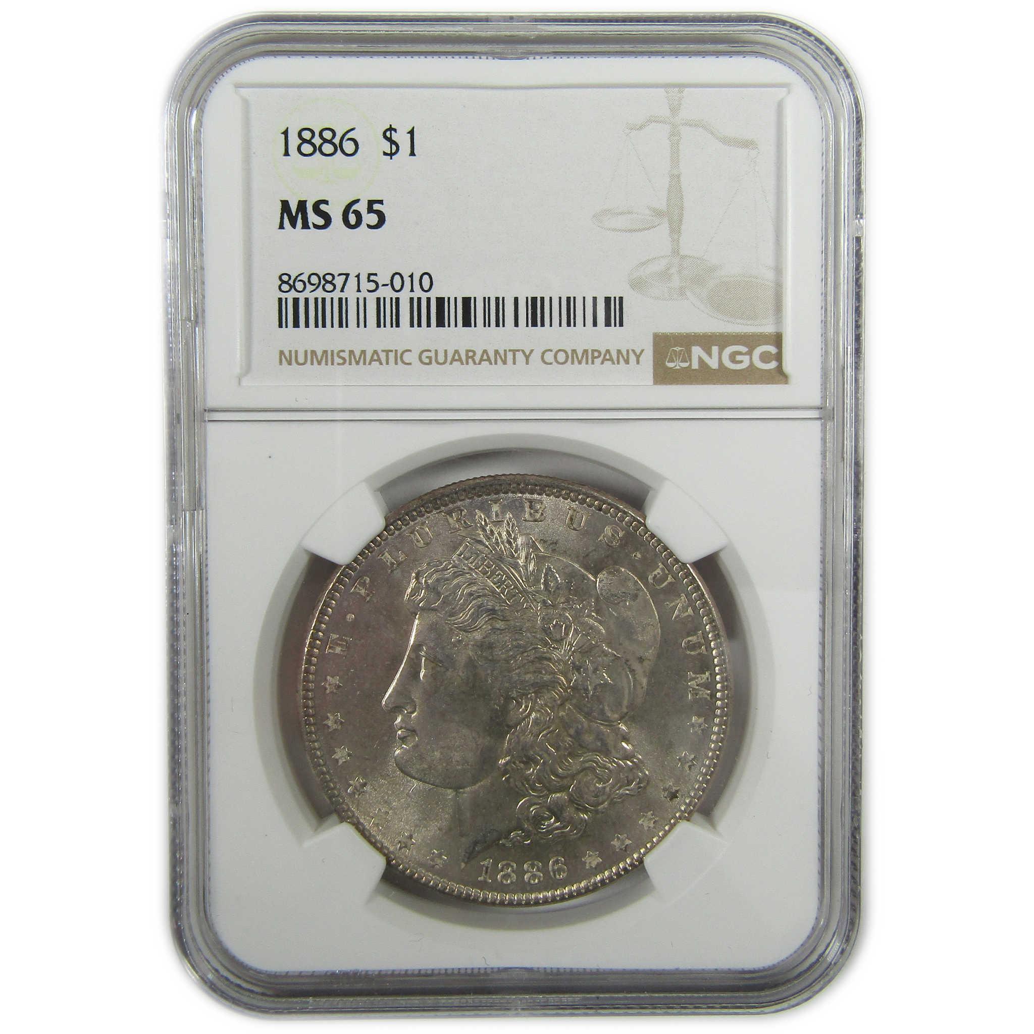1886 Morgan Silver Dollar MS 65 NGC Uncirculated $1 Coin SKU:I27914 - Morgan coin - Morgan silver dollar - Morgan silver dollar for sale - Profile Coins & Collectibles