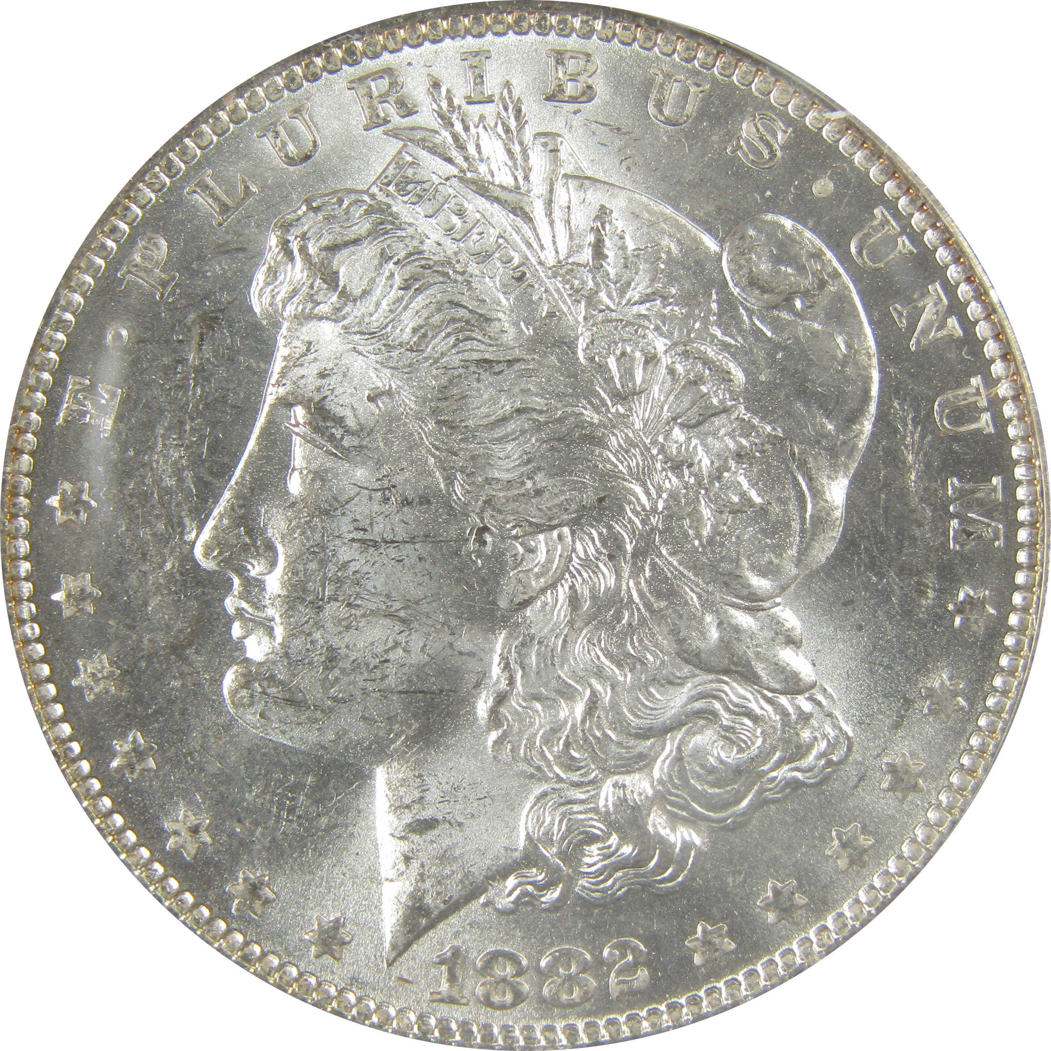 1882 O/S VAM-4 Recessed Top 100 Morgan Dollar MS 61 ANACS SKU:I21934 - Morgan coin - Morgan silver dollar - Morgan silver dollar for sale - Profile Coins & Collectibles