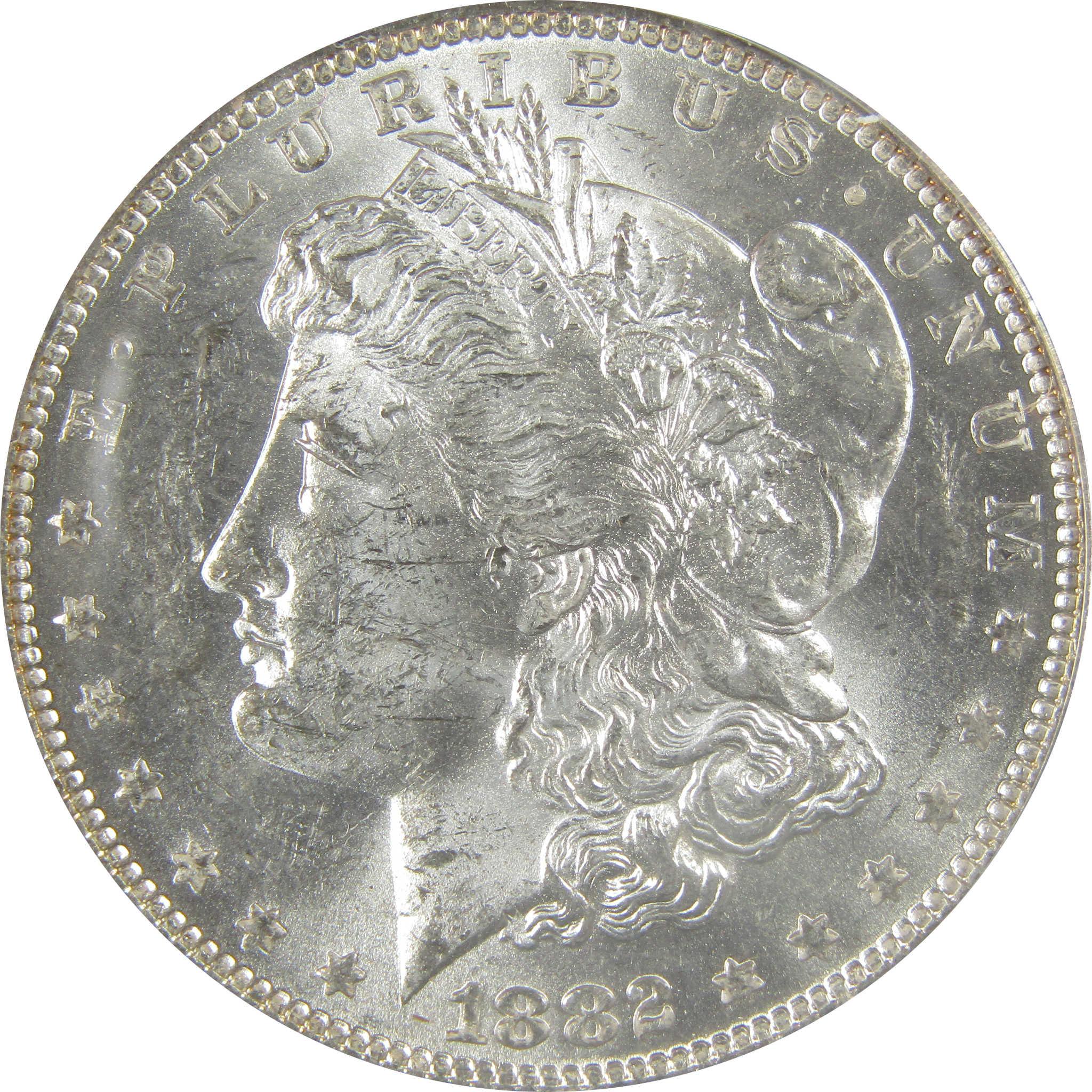 1882 O/S VAM-4 Recessed Top 100 Morgan Dollar MS 61 ANACS SKU:I21934 - Morgan coin - Morgan silver dollar - Morgan silver dollar for sale - Profile Coins & Collectibles